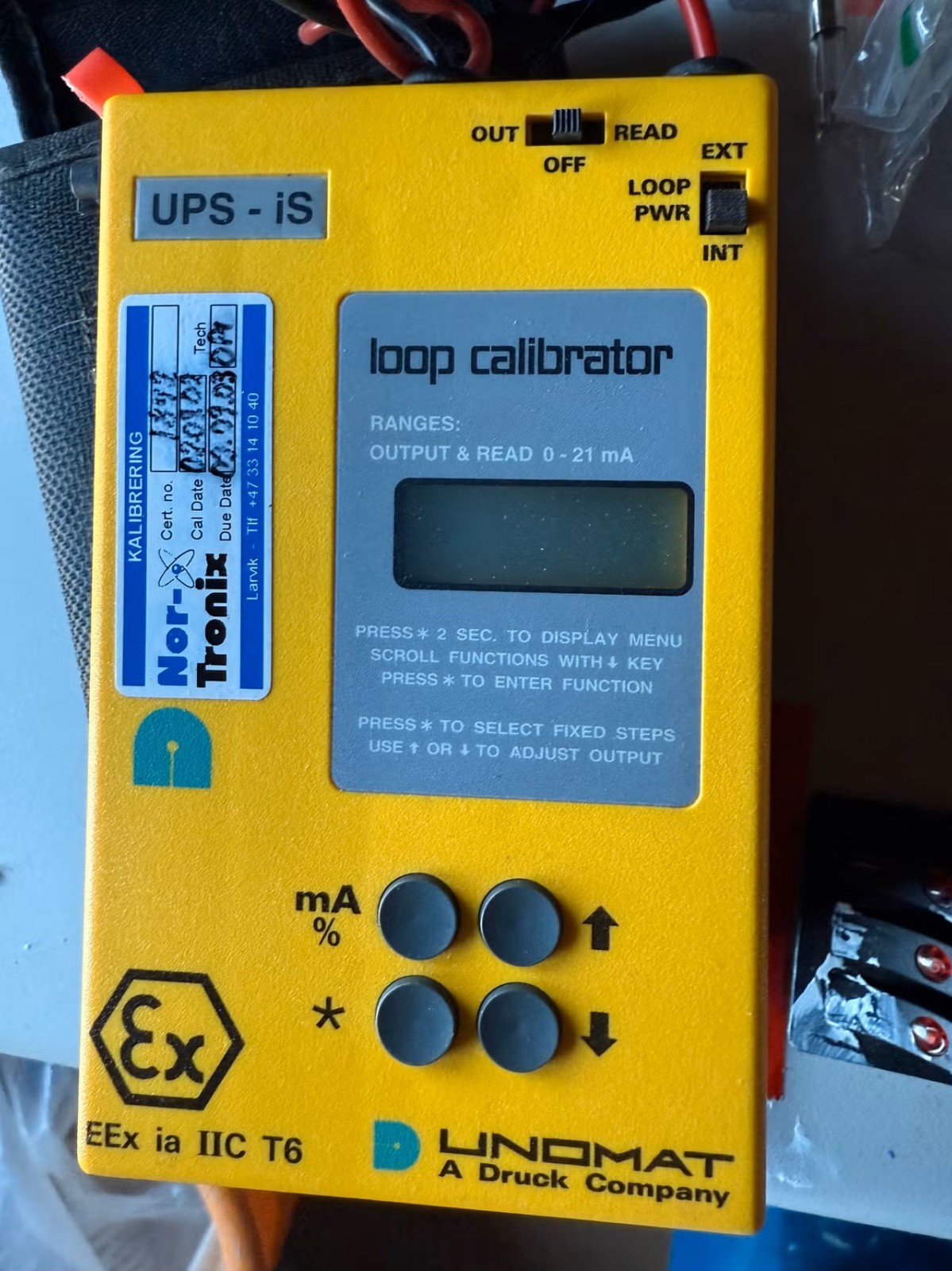 🔥 UNOMAT UPS-iS Loop Calibrator ⚡Druck/mA Tester 0-21ma🔧