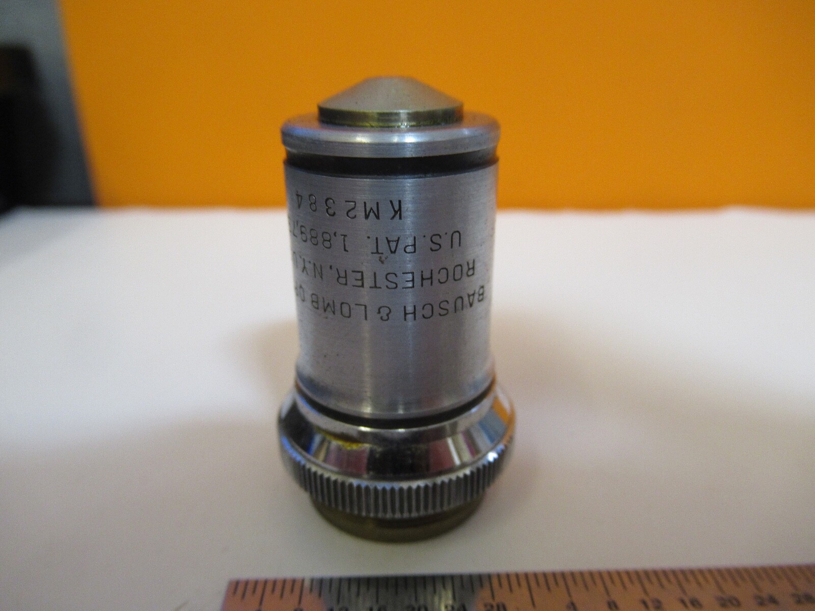 BAUSCH LOMB 97X OPTICS OBJECTIVE MICROSCOPE PART AS PICTURED &1E-C-84