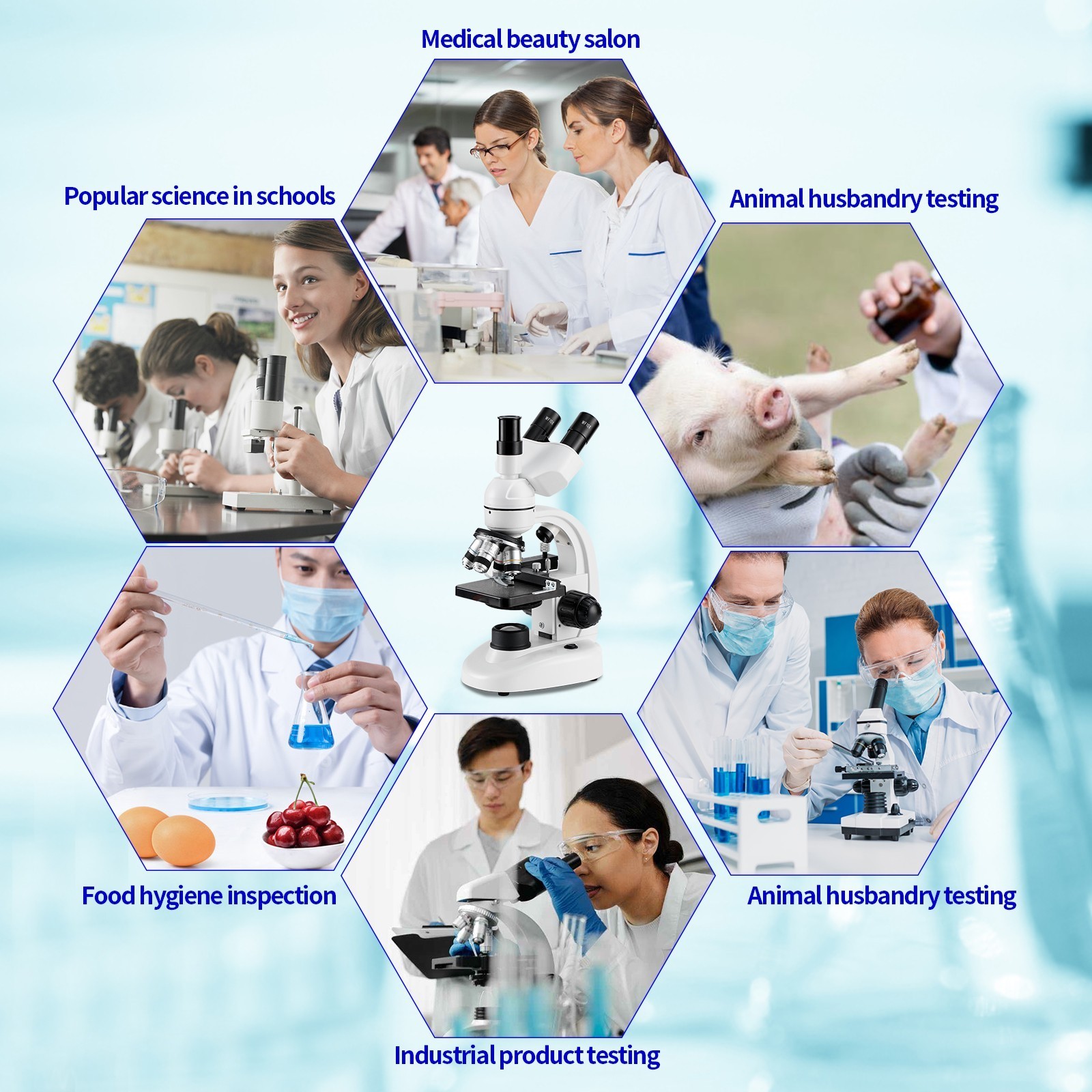 OMAG Laboratory optical instruments: Electron microscope, digital electron trin