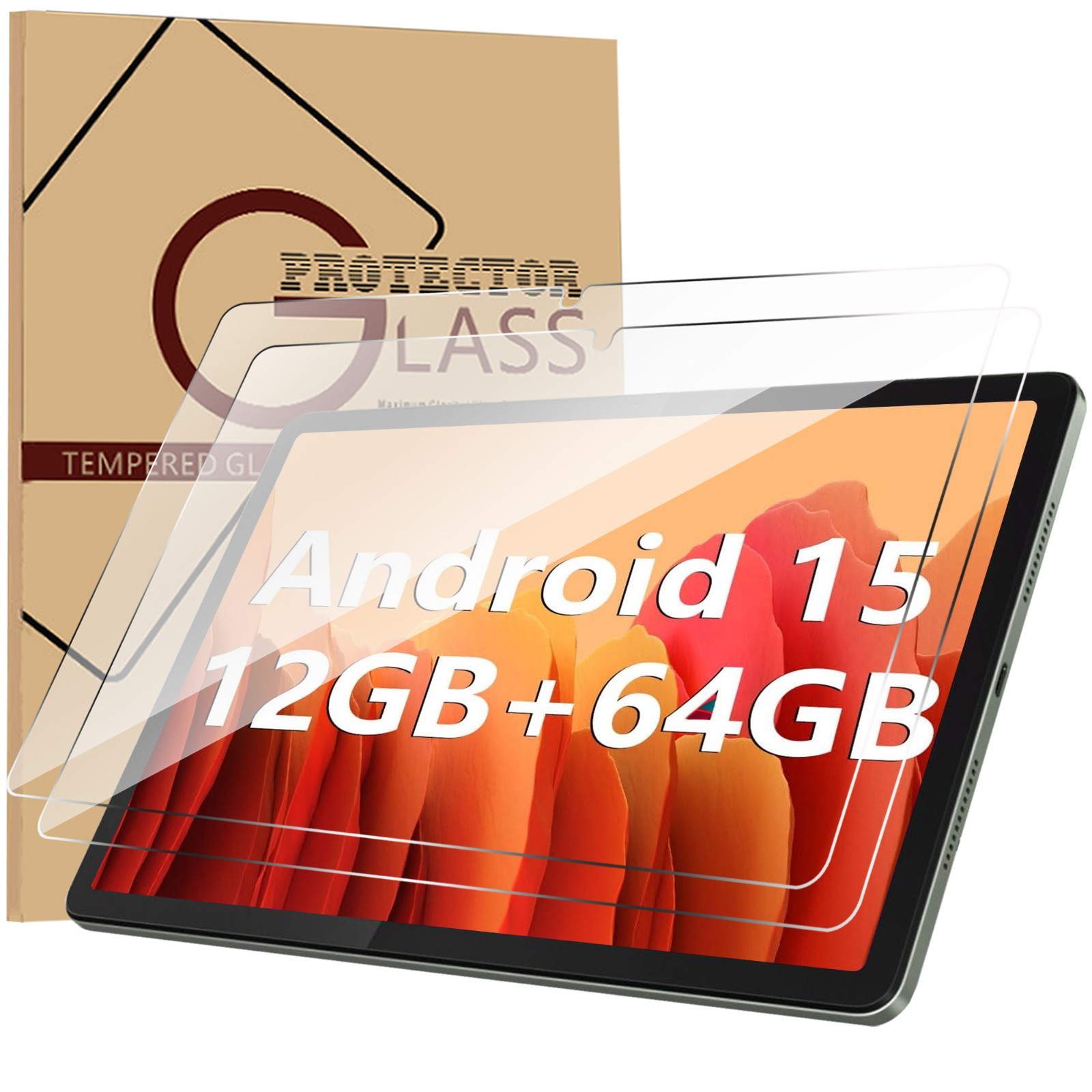 2 Pack Glass Screen Protector For Ecopad thth K12C 10.1" inch  9H HD Clear