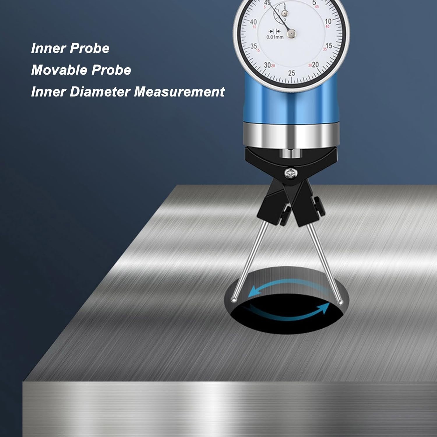 Coaxial Centering Indicator Set , Co-Ax Precision Milling Machine Test Dial