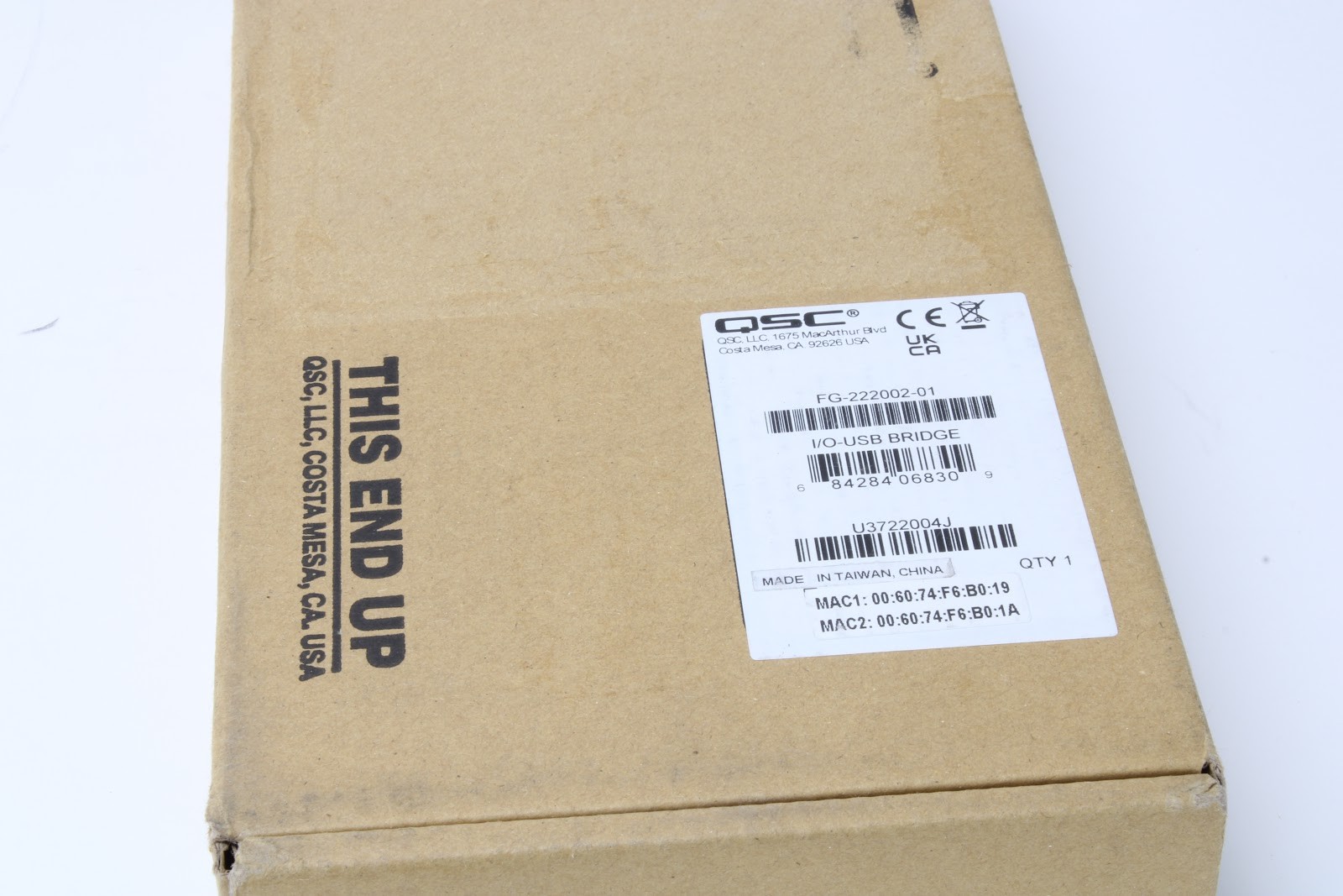 QSC I/O-USB Bridge FG-222002-01 - New Open Box