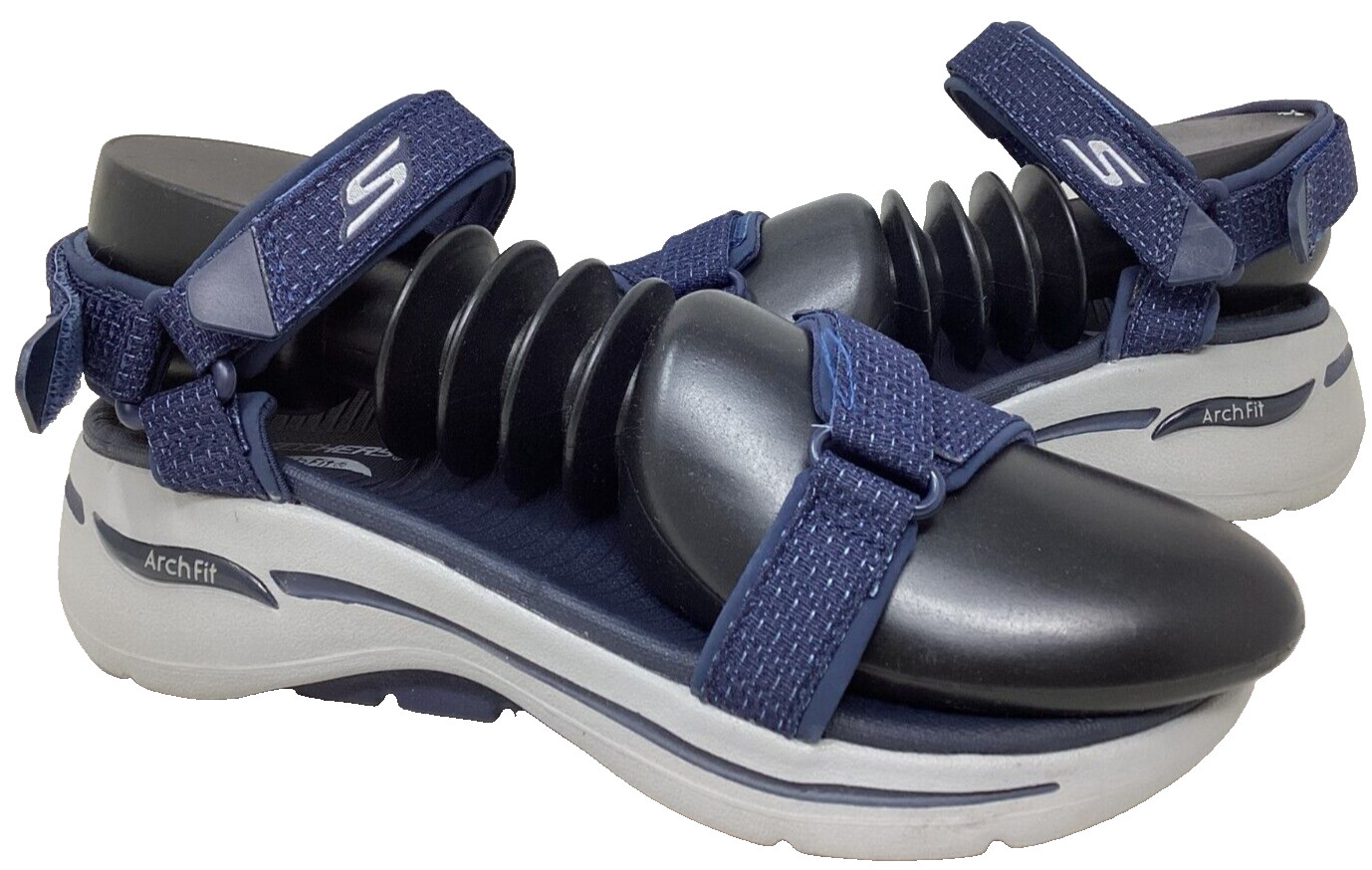 Skechers Women's Gowalk Arch Fit Cruise Around Sandals Navy Wide Size:7 121U