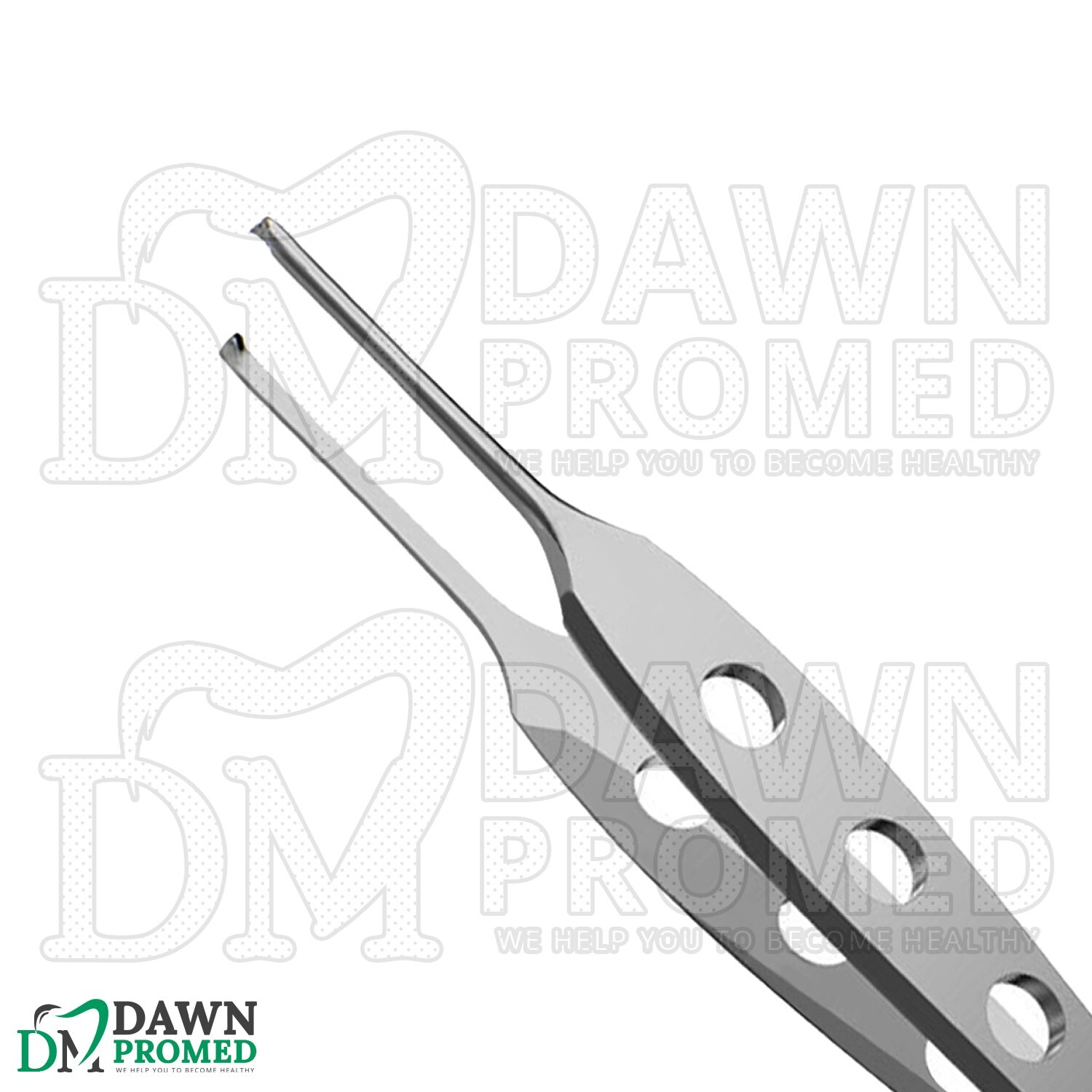 Bishop Harmon Micro Tissue Forceps 1x2 Teeth 0.3mm Delicate 3.5" Eye Instrument