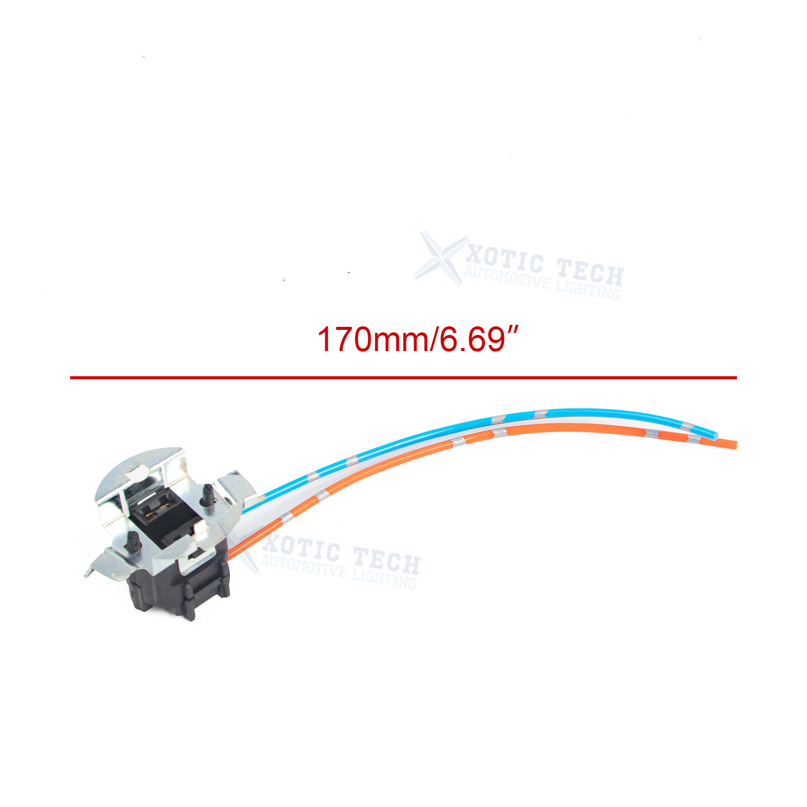 2X TK-305 Halogen Light Bulb Wire Base Male Plug Holder Harness For Headlight