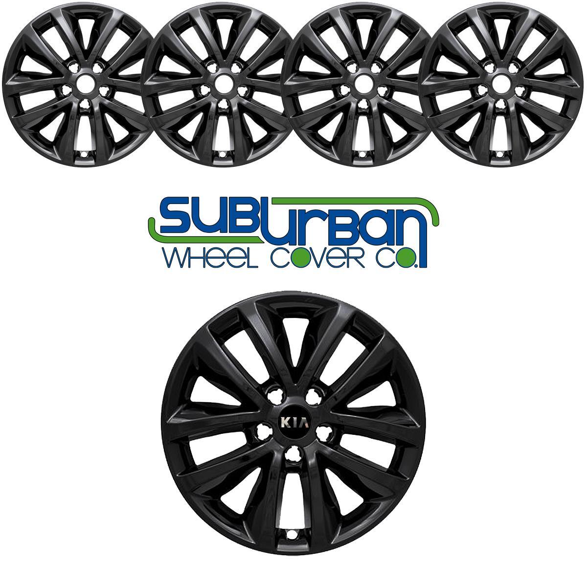 FITS '16-18 Kia Sorento L & LX Black Wheel Skins for 17" 10 Spoke Rims IMP399BLK