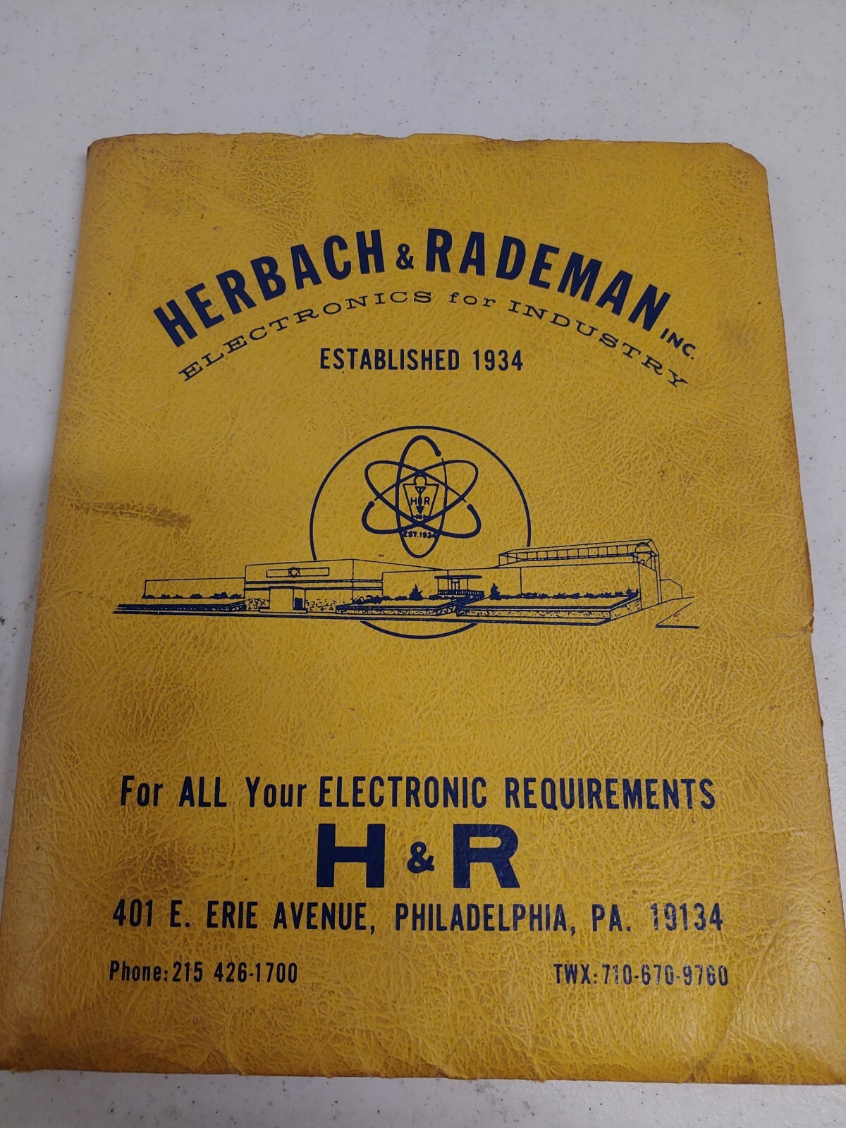 Vtg 1934 HERBACH  RADEMAN ELECTRONIC MASTER Catalog of Supplies Equipment. (A4