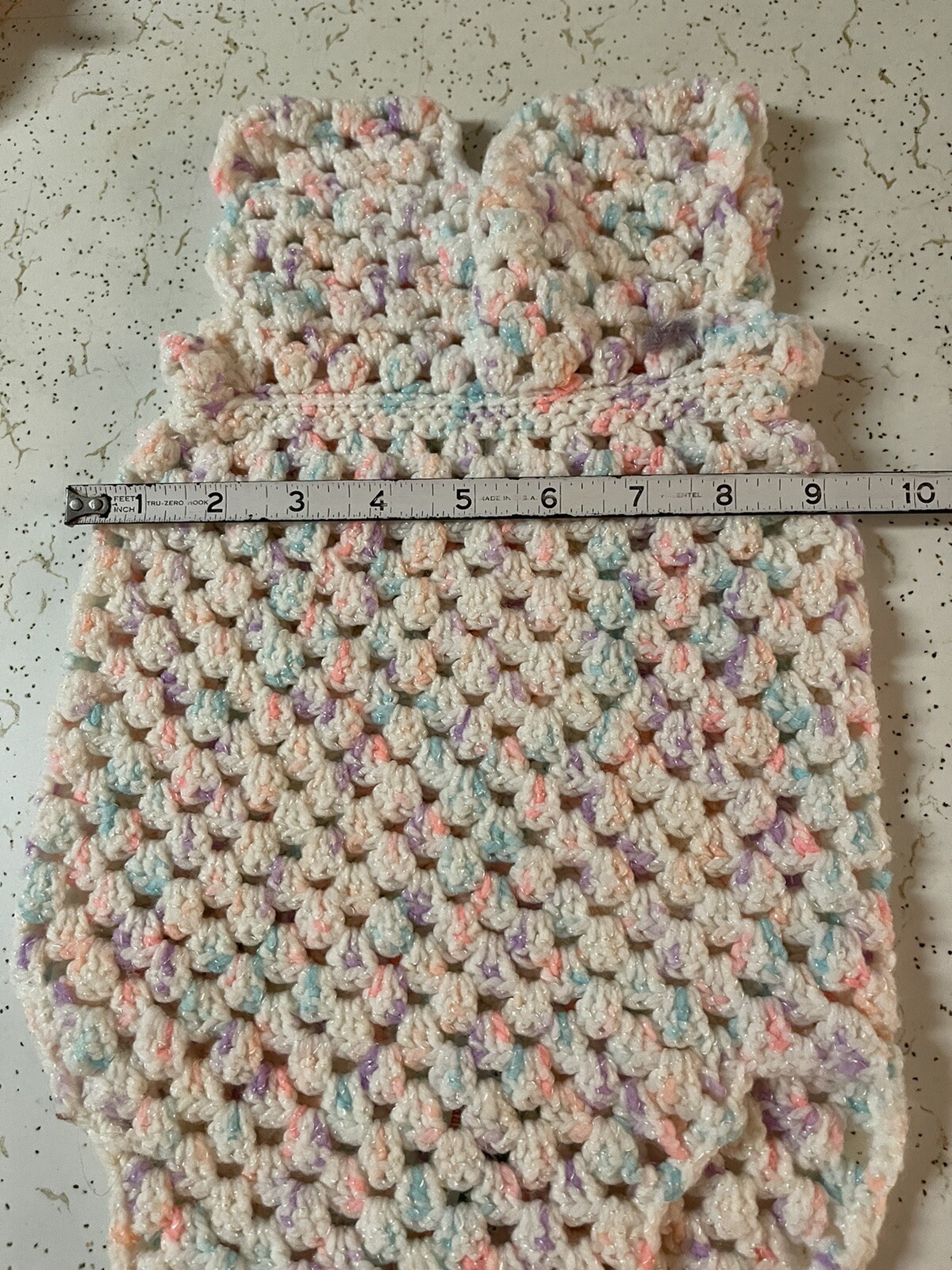Newborn hand crocheted Romper & Bonnet