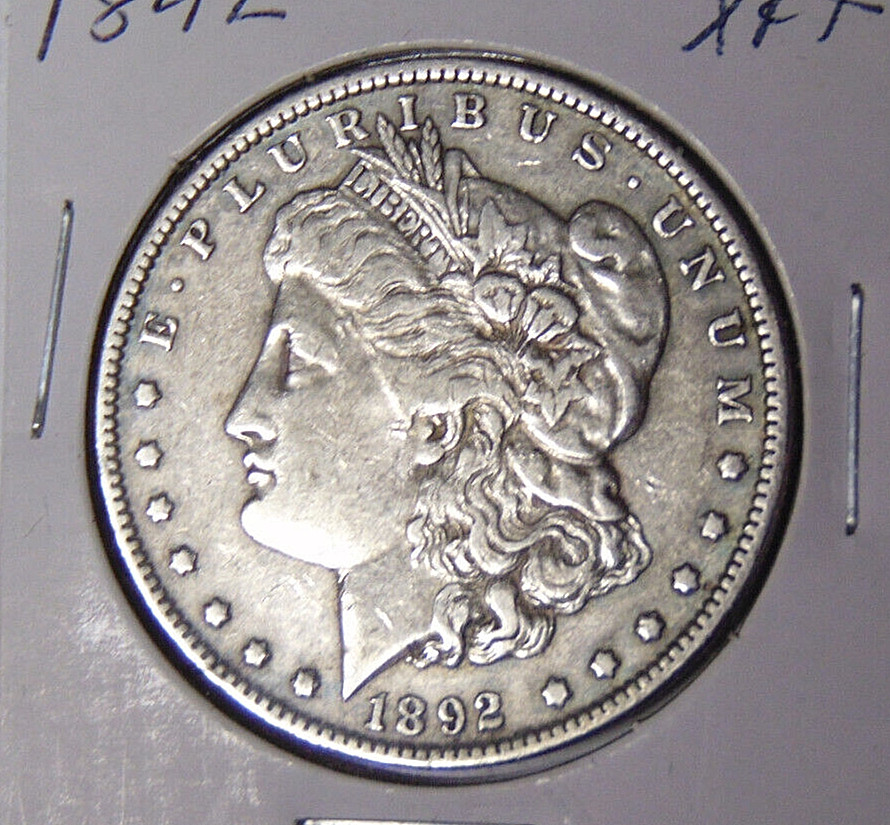 1892-P Morgan Silver Dollar XF+ Detail Philadelphia Mint (51724)