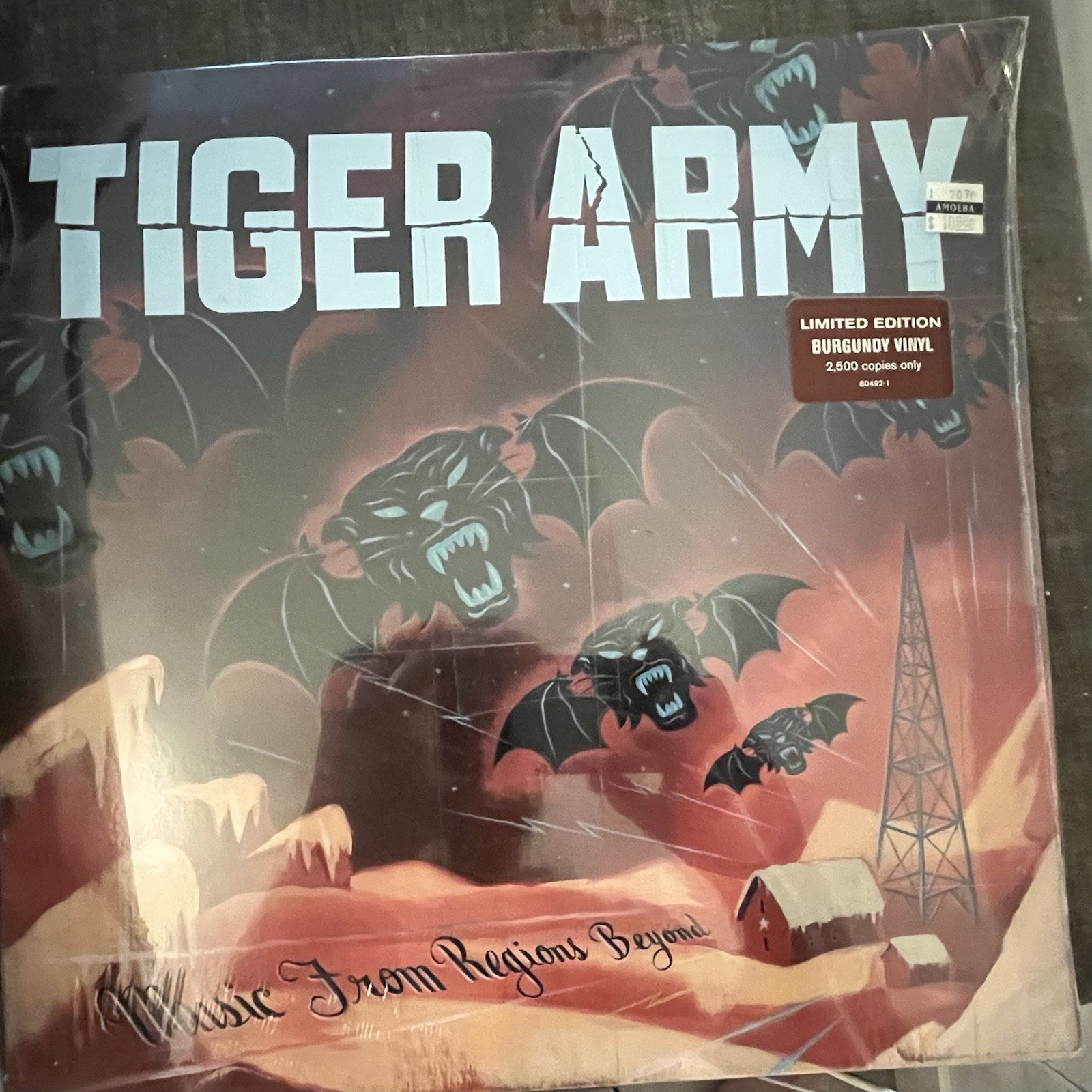 Tiger Army Music From Beyond Limited Edition Burgundy Vinyl 2500 Copies Only.
