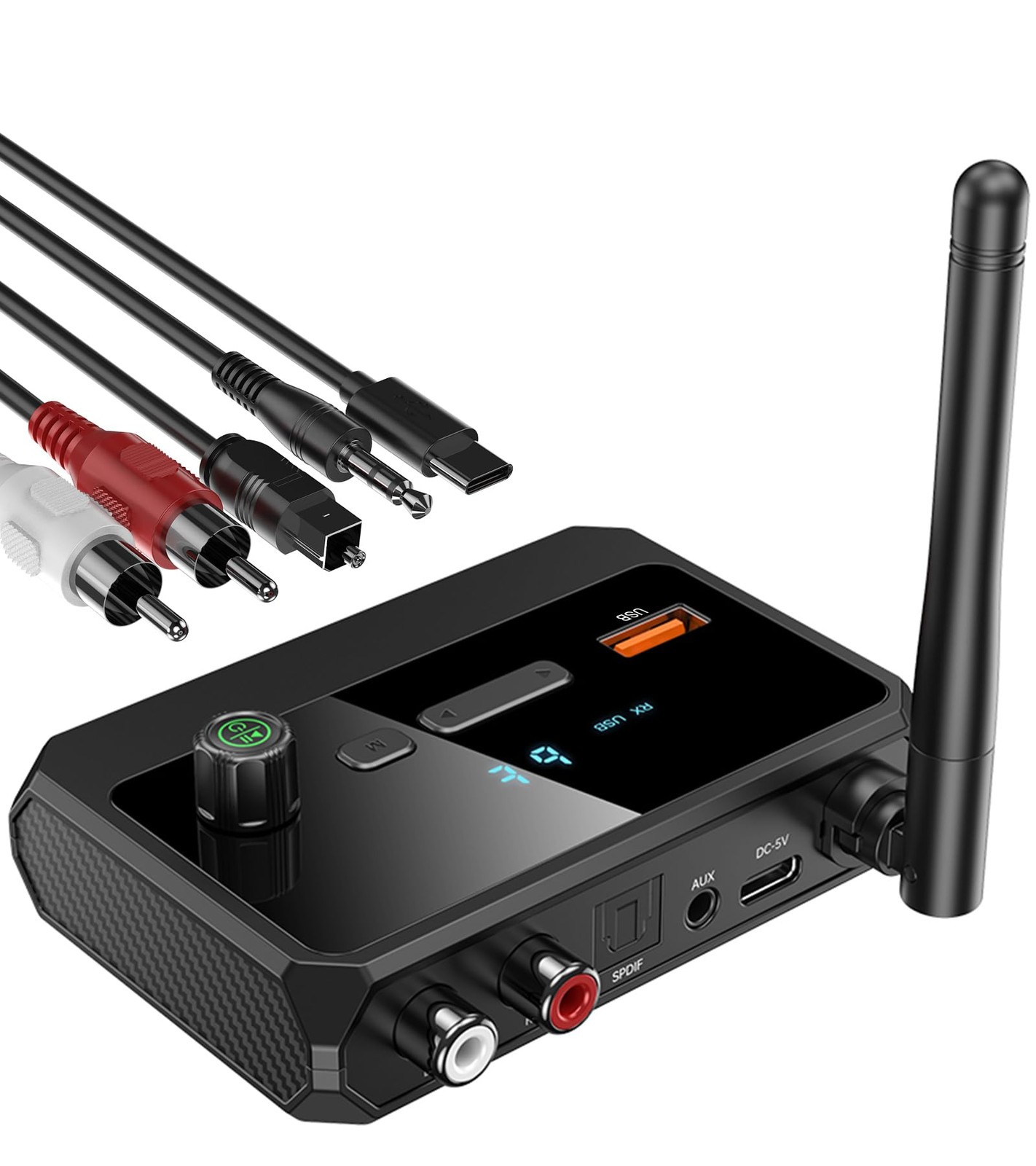 KAIY Bluetooth 5.3 Receiver for Home Stereo, Optical Low Latency & HD Music A...