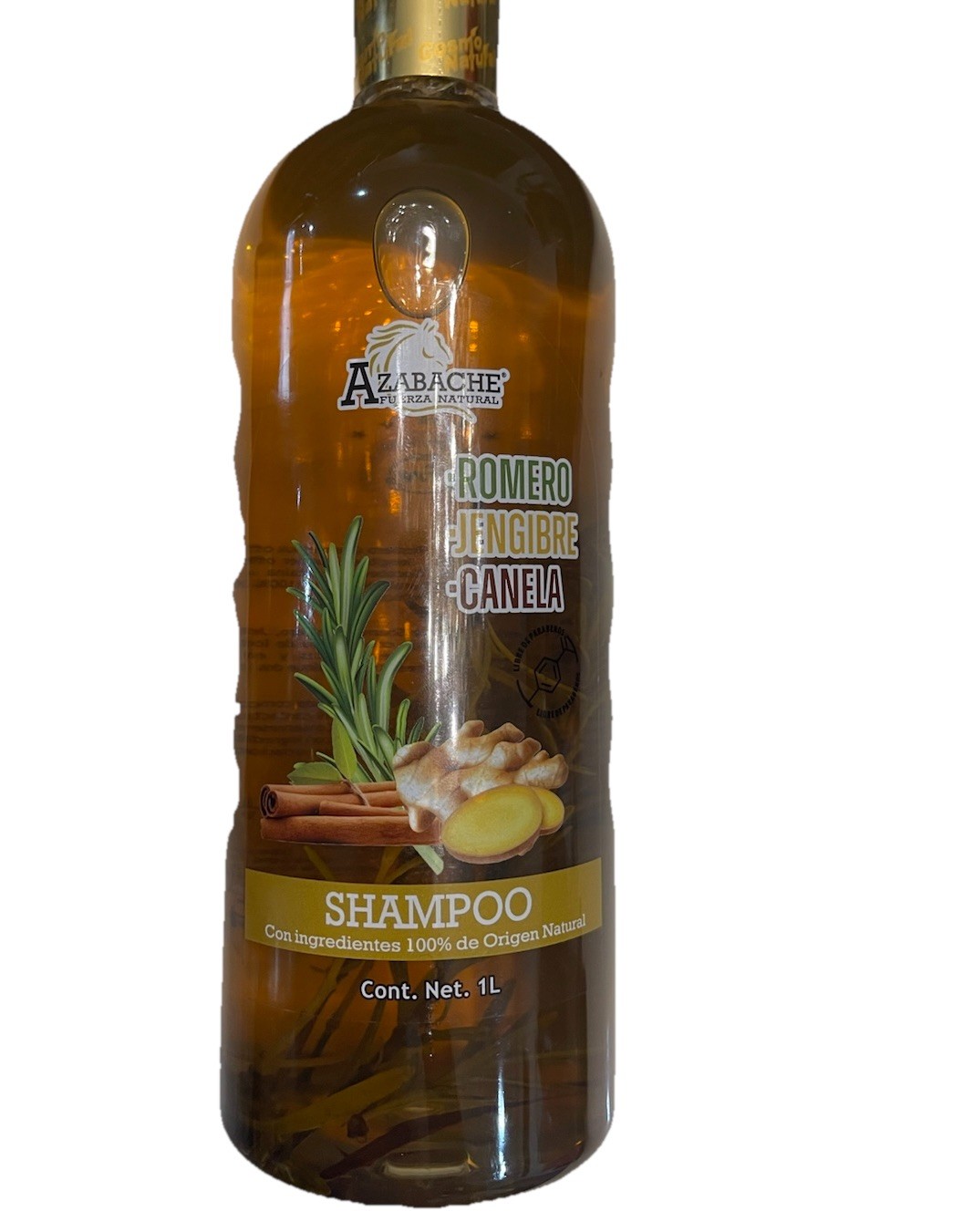 AZABACHE Shampoo, Cinnamon, Ginger, Rosemary 1L
