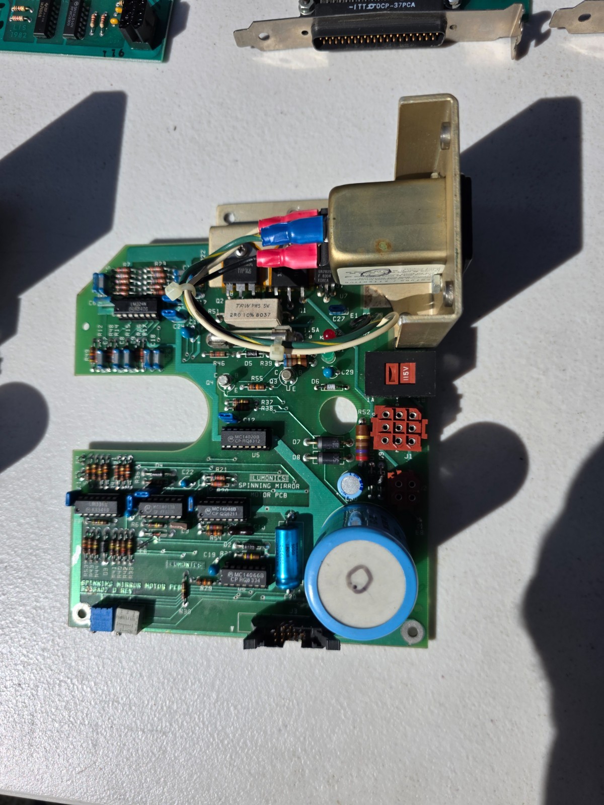 Lumonics B036A07 Spinning Mirror Motor PCB, B036C07 D REV C, B036M07 D REV G