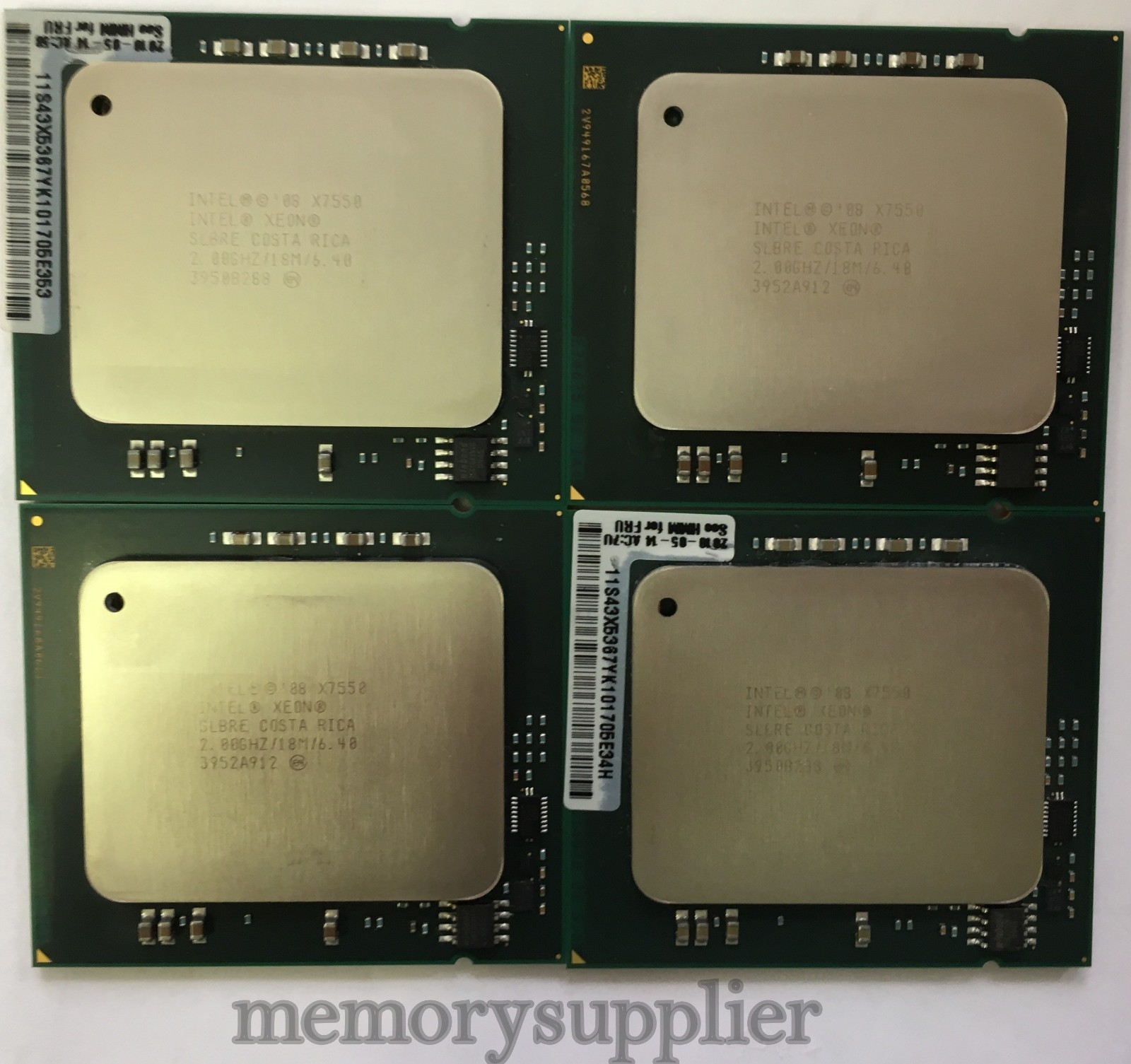 Lot of 4 Intel® Xeon® Processor X7550 (18M Cache, 2.00 GHz, 6.40 GT/s) SLBRE