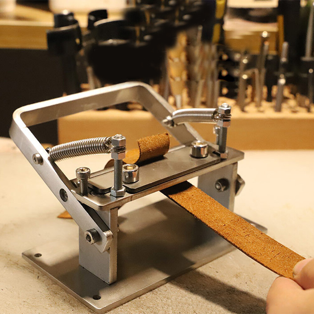 Manual Leather Peeling Machine Splitter Skiver Peeler Skiving Paring DIY Tool US