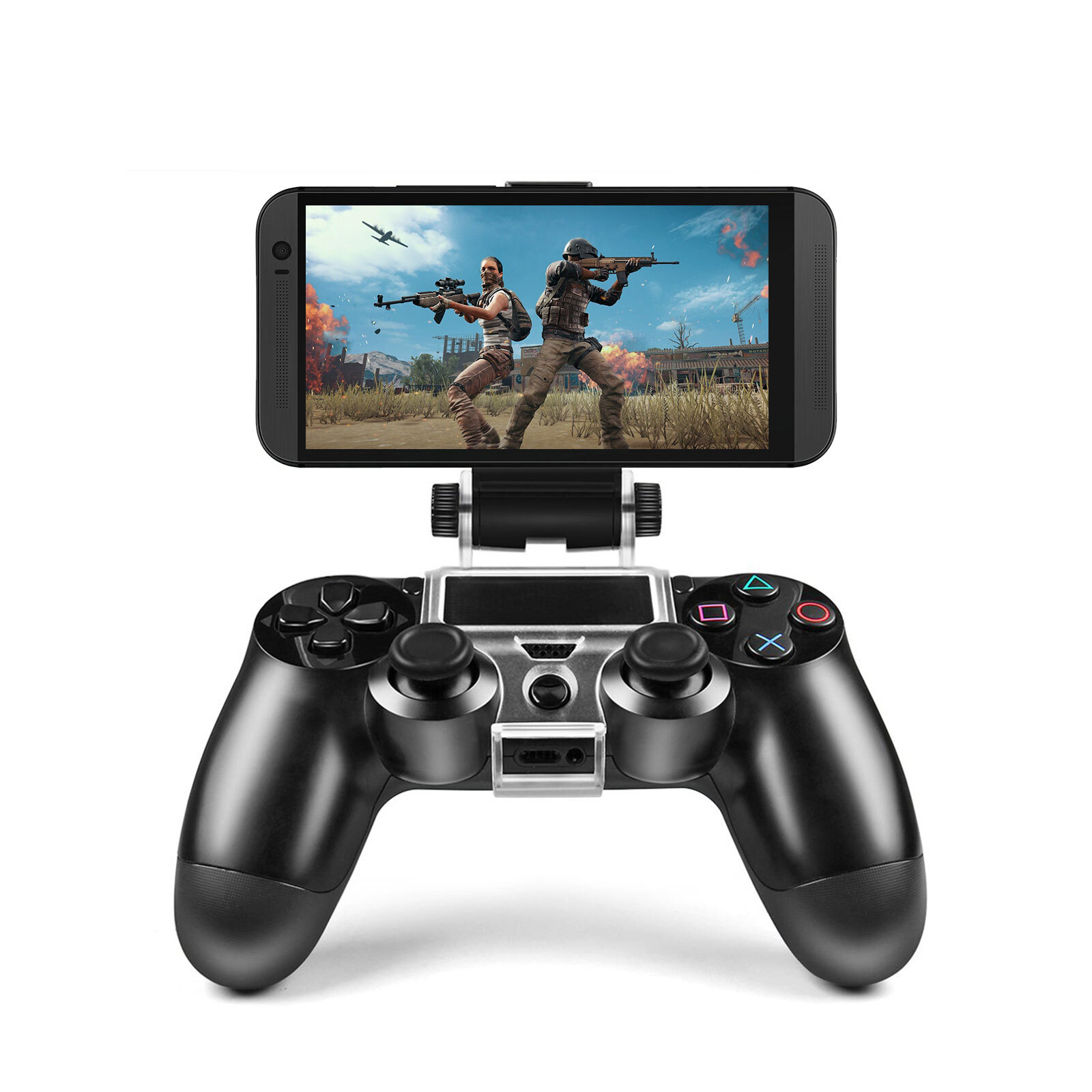 Adjustable Smart Phone Clip Holder Clamp Mount Stand for PS4 Controller Joystick
