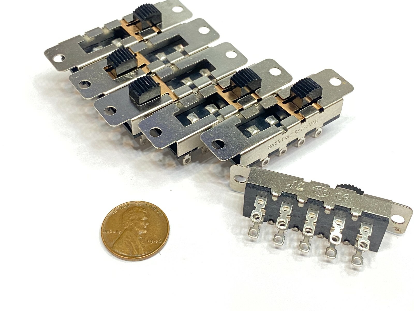 6 Pieces Slide Switch SS24N01 g5 2 pole 4 position 2p4t 10pin