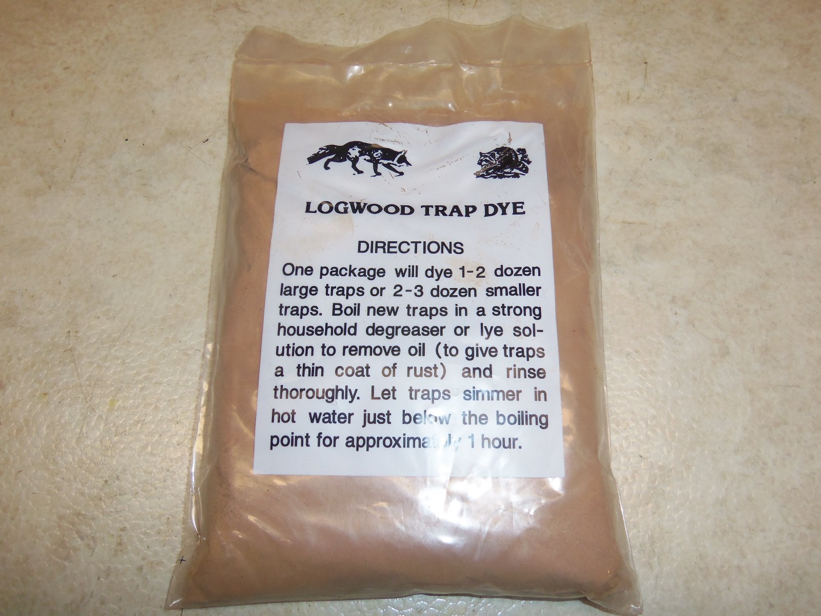 Logwood Trap Dye 1 Lb.   Traps  Trapping  Raccoon Muskrat Mink Fox