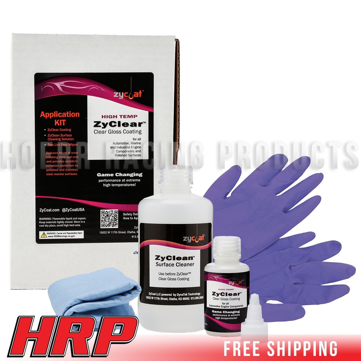ZyCoat ZyClear 15502 High Temp Heat Dissipating Clear Coat Application Kit