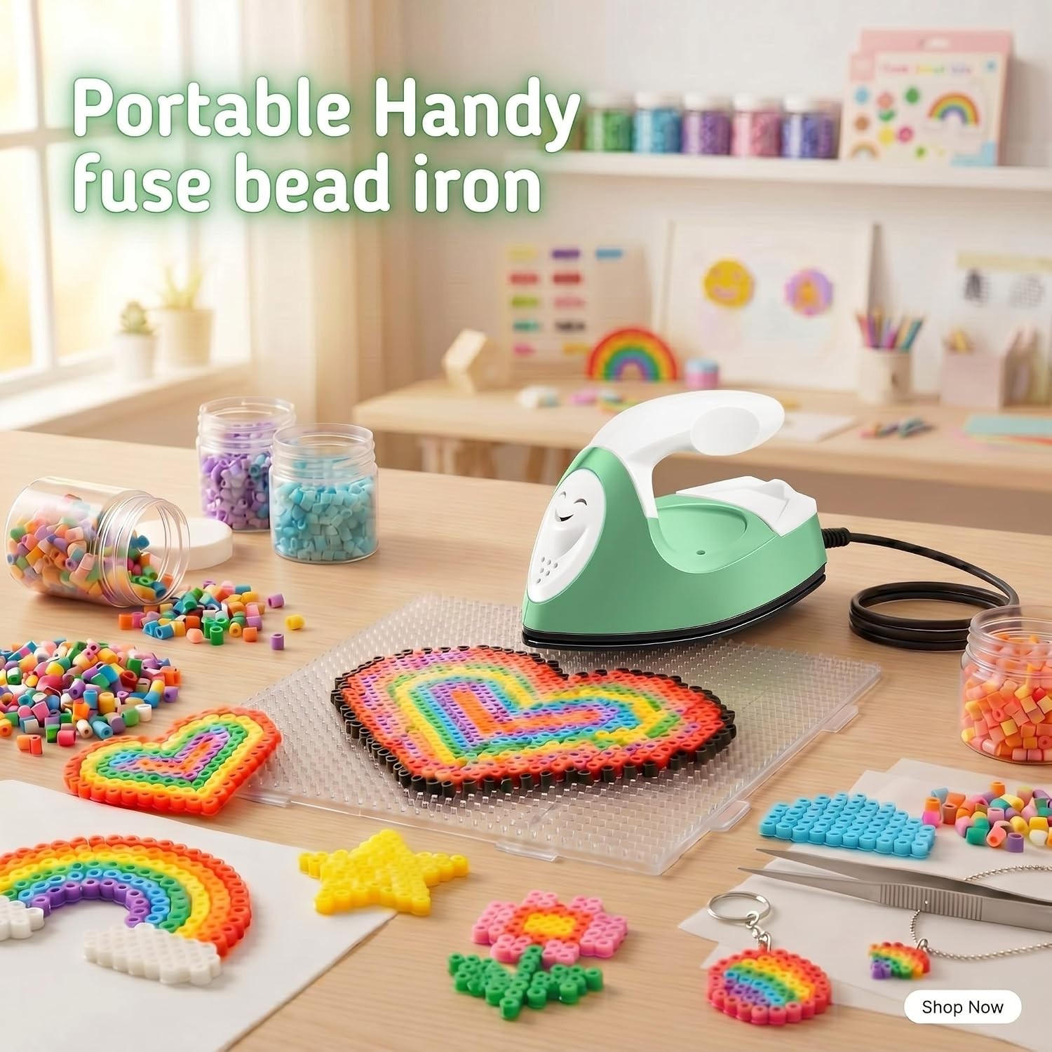 Mini Craft Heat Press & Iron – Portable DIY Tool for Small Projects