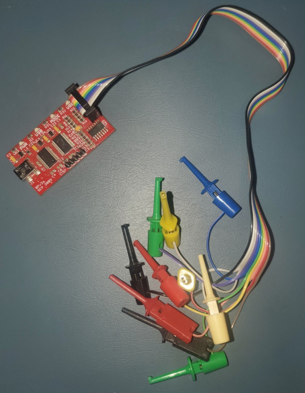 Bus Pirate v3a Dangerous Prototypes Seeed Studios Build + Original Cable Set