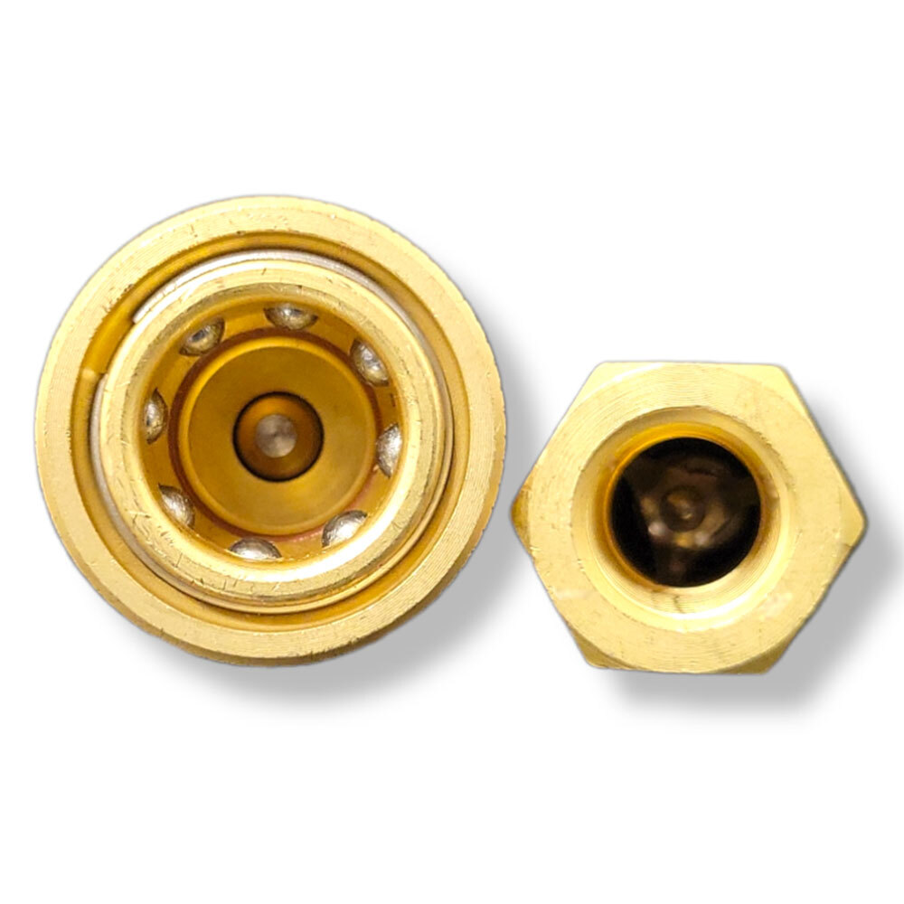 1/4" Brass Quick Disconnect Coupler Carpet Cleaning Extractor Wands & Hose 2pcs