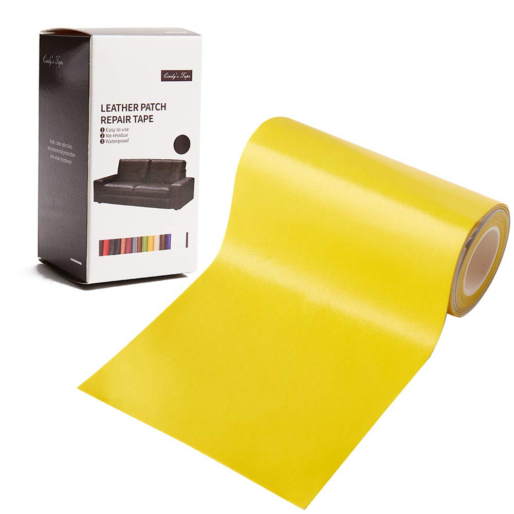 Leather Repair Patch Tape Yellow 3 X 60 Inch Self Adhesive Leather Repair Tape f