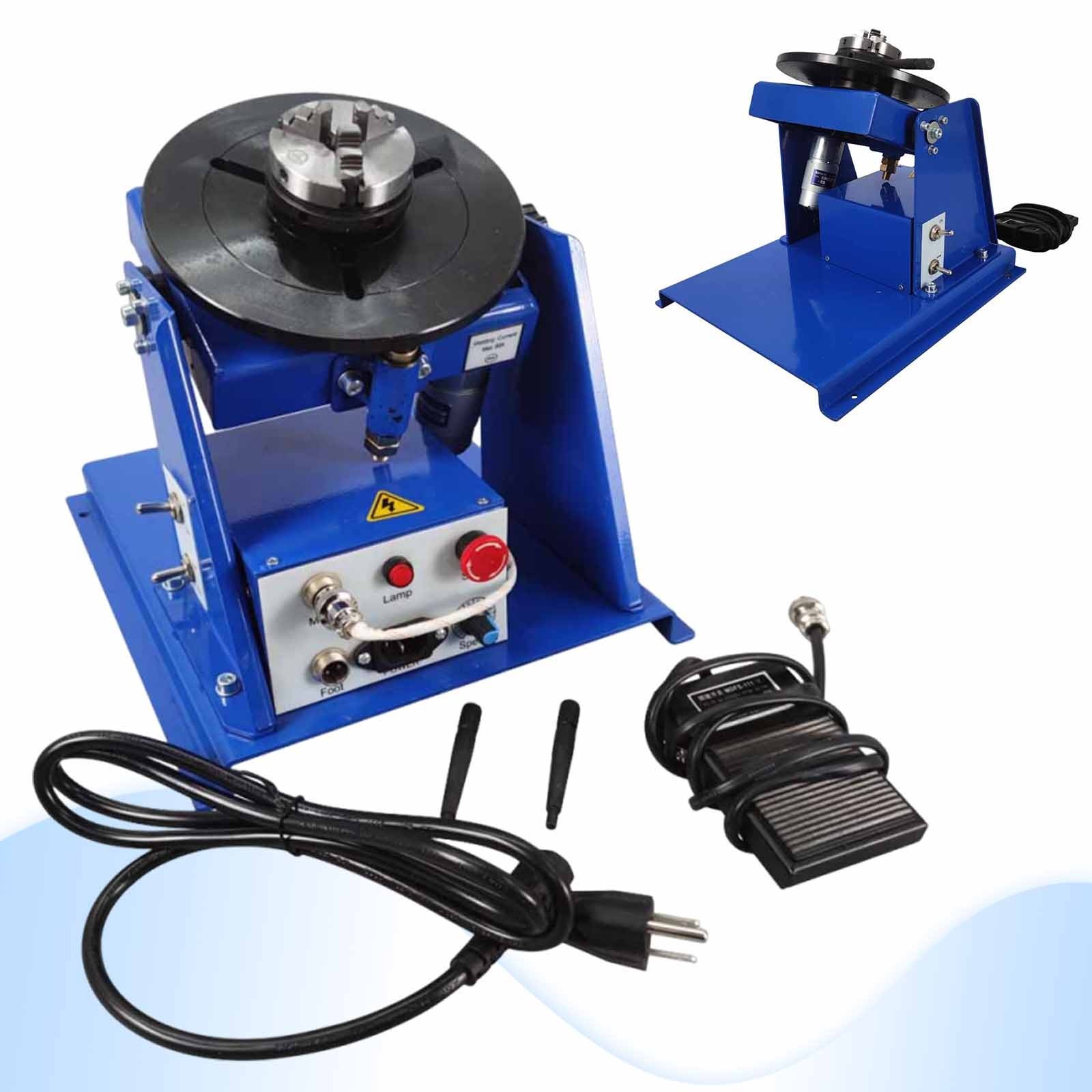 110V BWJ-10 Welding Tool 10KG Welding Positioner Turntable with 65MM Chuck