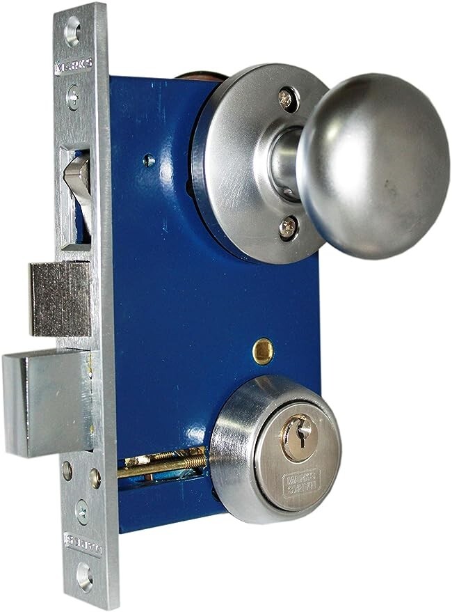 Brand New Marks 22AC/26D-KD-W RHR Ornamental Entry Double Cylinder Lockset