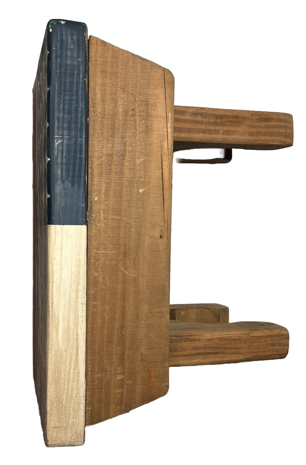 American Flag Wood Foot Stool