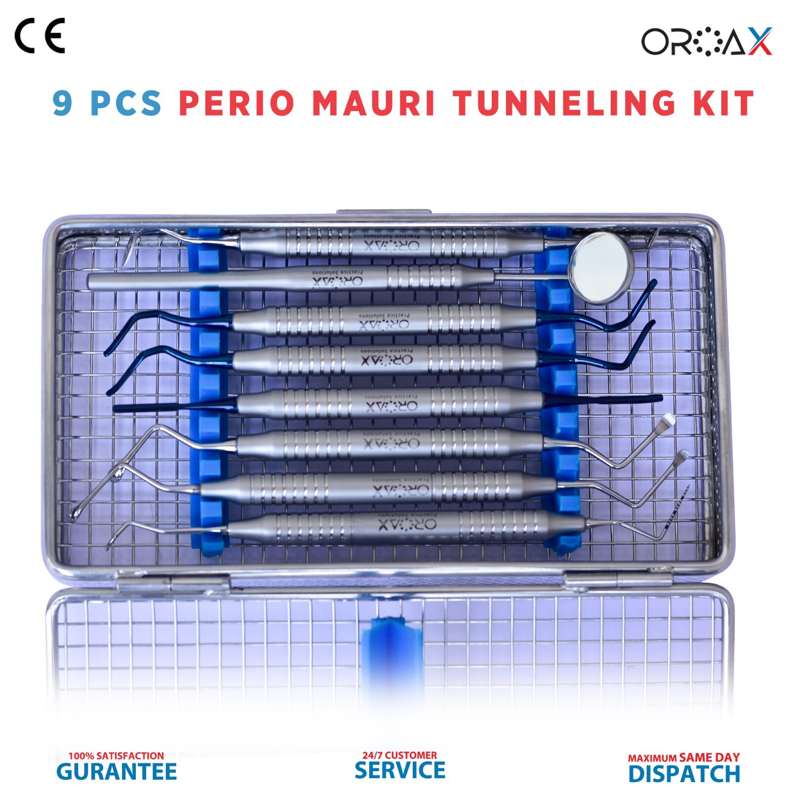 Kit de tunelización Meuri Instrumentos quirúrgicos esenciales Periodontal