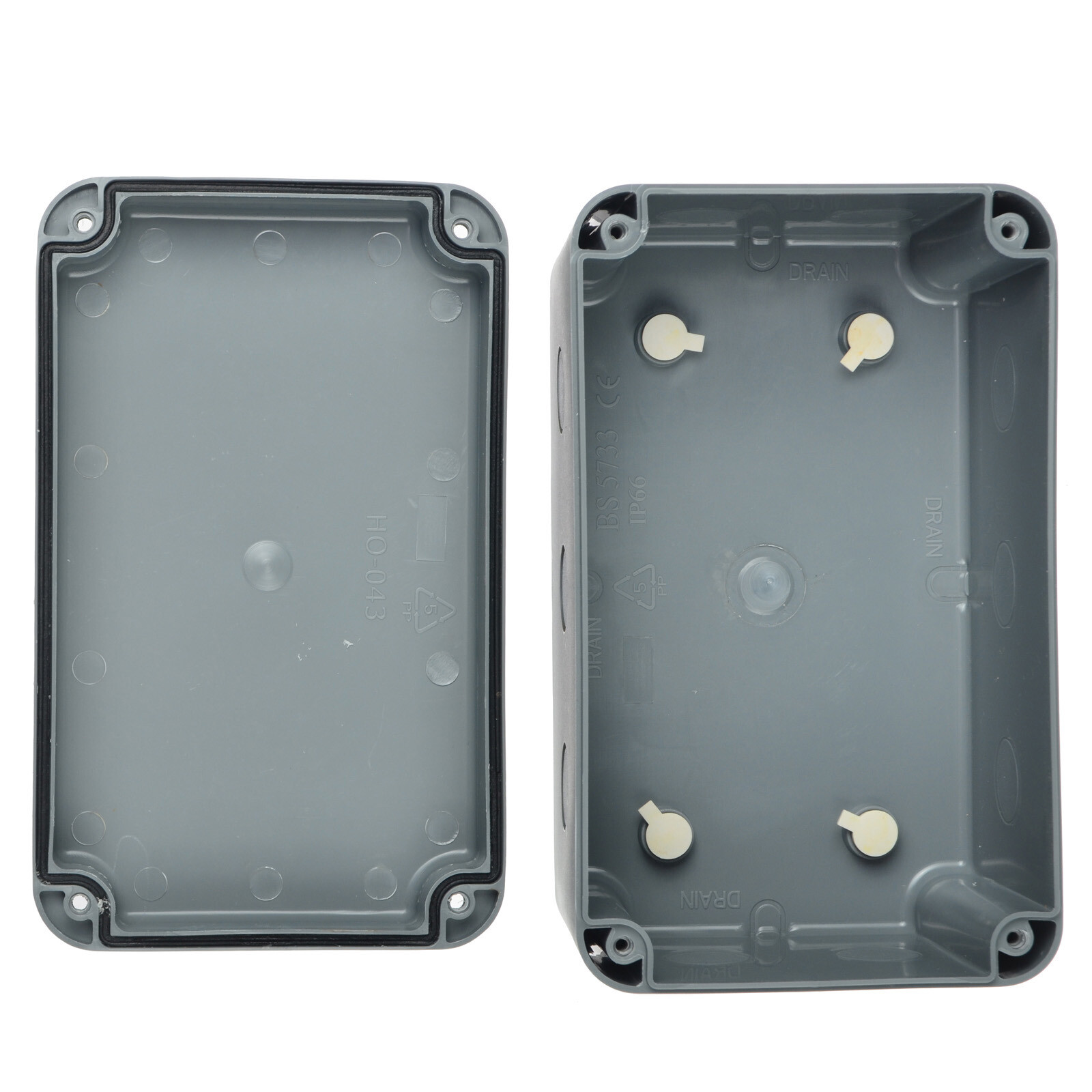Outdoor Large Project Junction Box Waterproof Plastic Electrical Enclosure Gray
