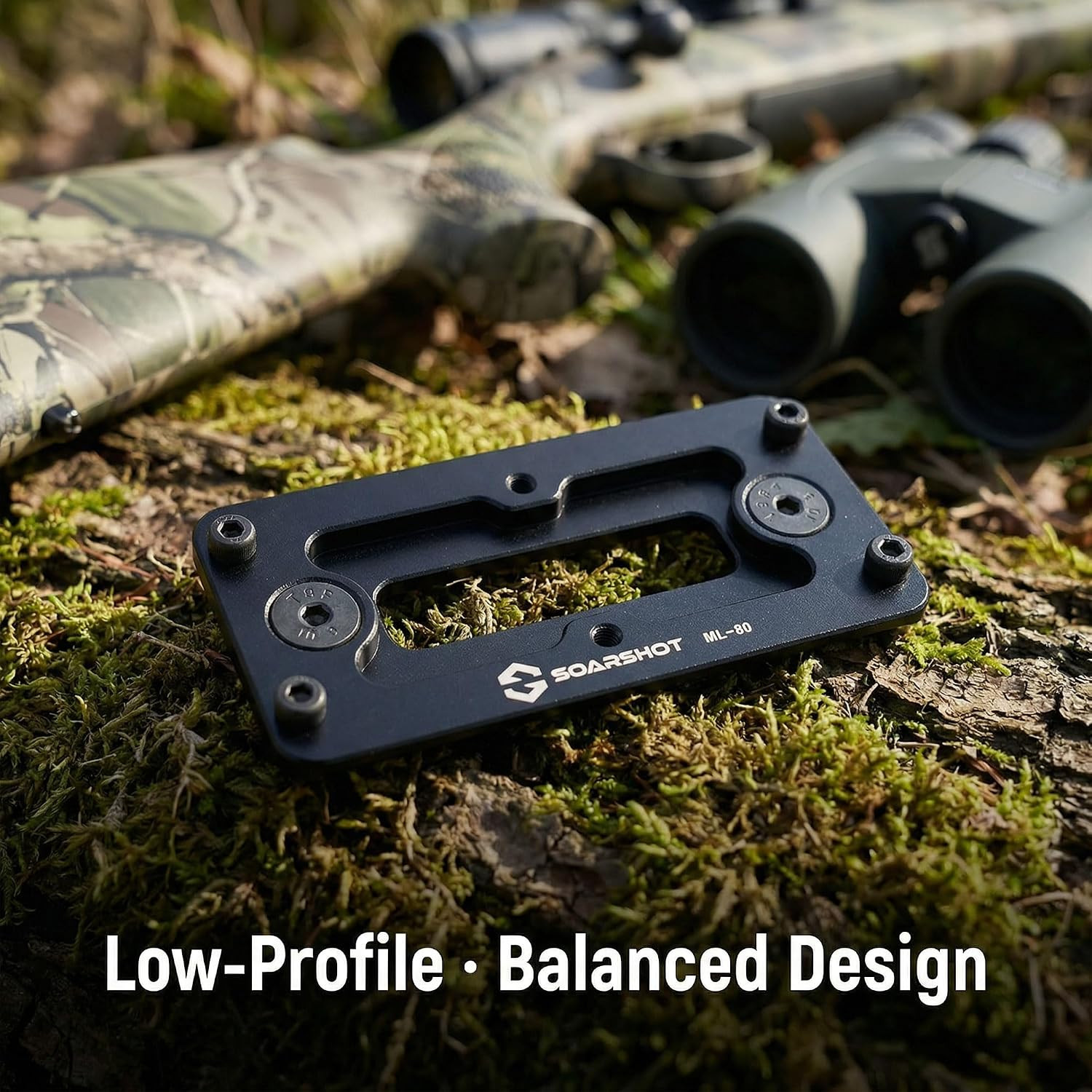 MLOK Arca Rail Adapter, Quick Release Dovetail Plate Compatible with Arca-Swiss