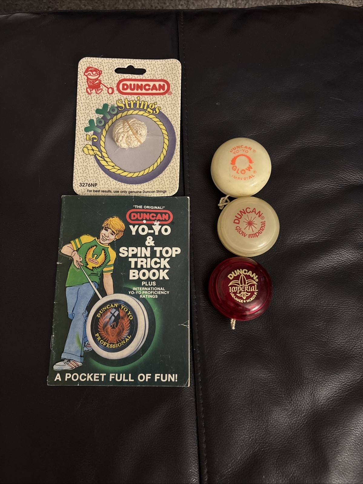 Trick Yo-Yo Lot 1985 Vintage Duncan Instructional Book Butterfly Ned Bookerang