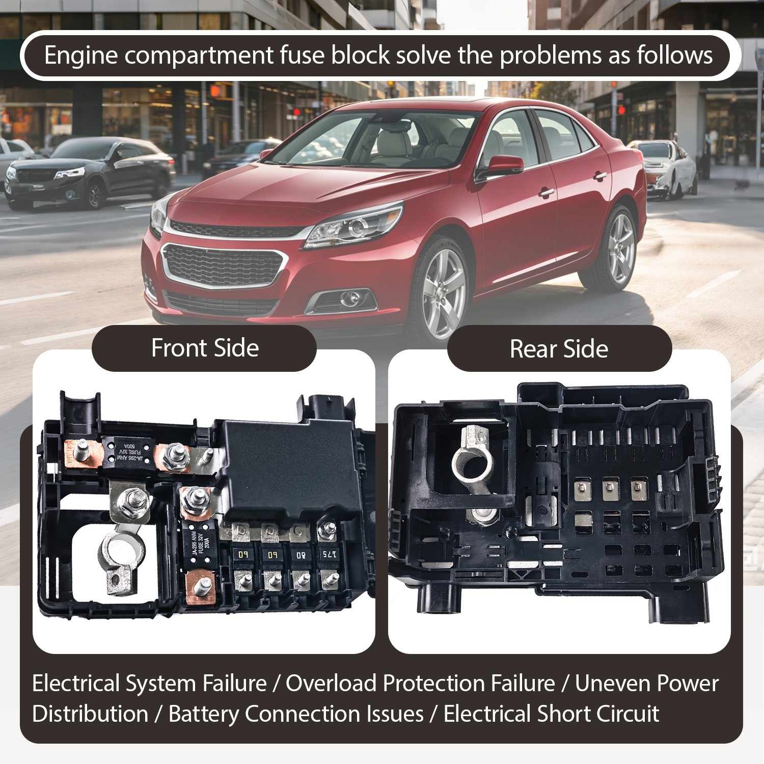 Fuse Box Junction Relay Module Fit For Chevrolet Malibu 2014-2016 23190409