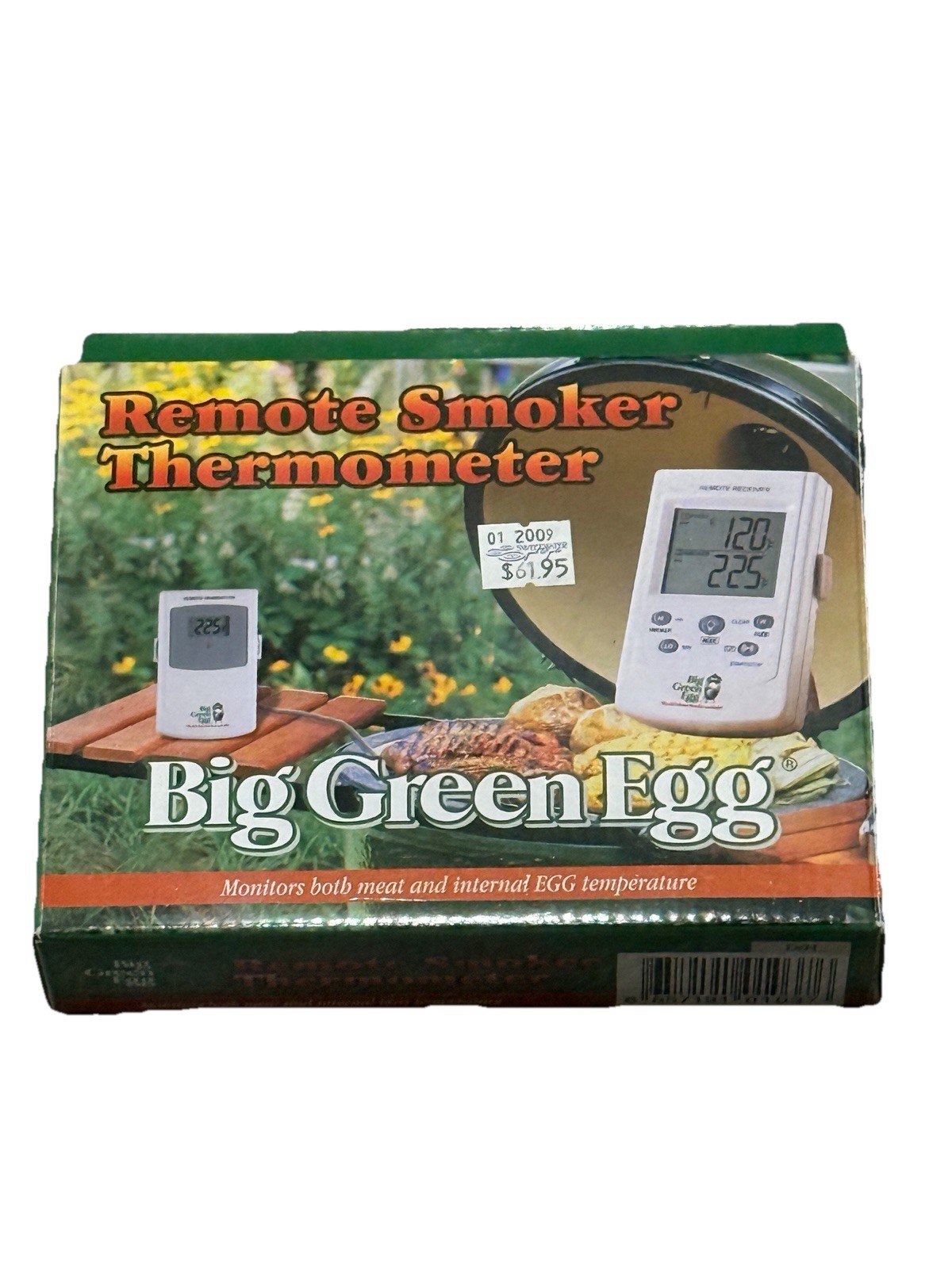 Big Green Egg Remote Smoker Thermometer Meat & Internal Egg Smoker Temp OPEN BOX