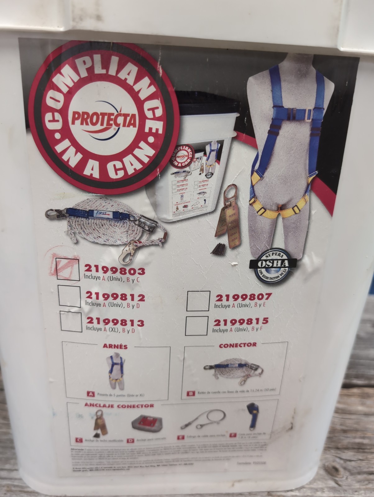 Protecta Compliance in a can Roofing Fall Protection Kit 2199803