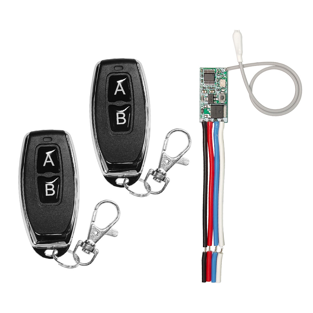 DC3.6V 5V 9V 12V 24V Mini Relay Switch Micro Receiver with AB RF Remote Control