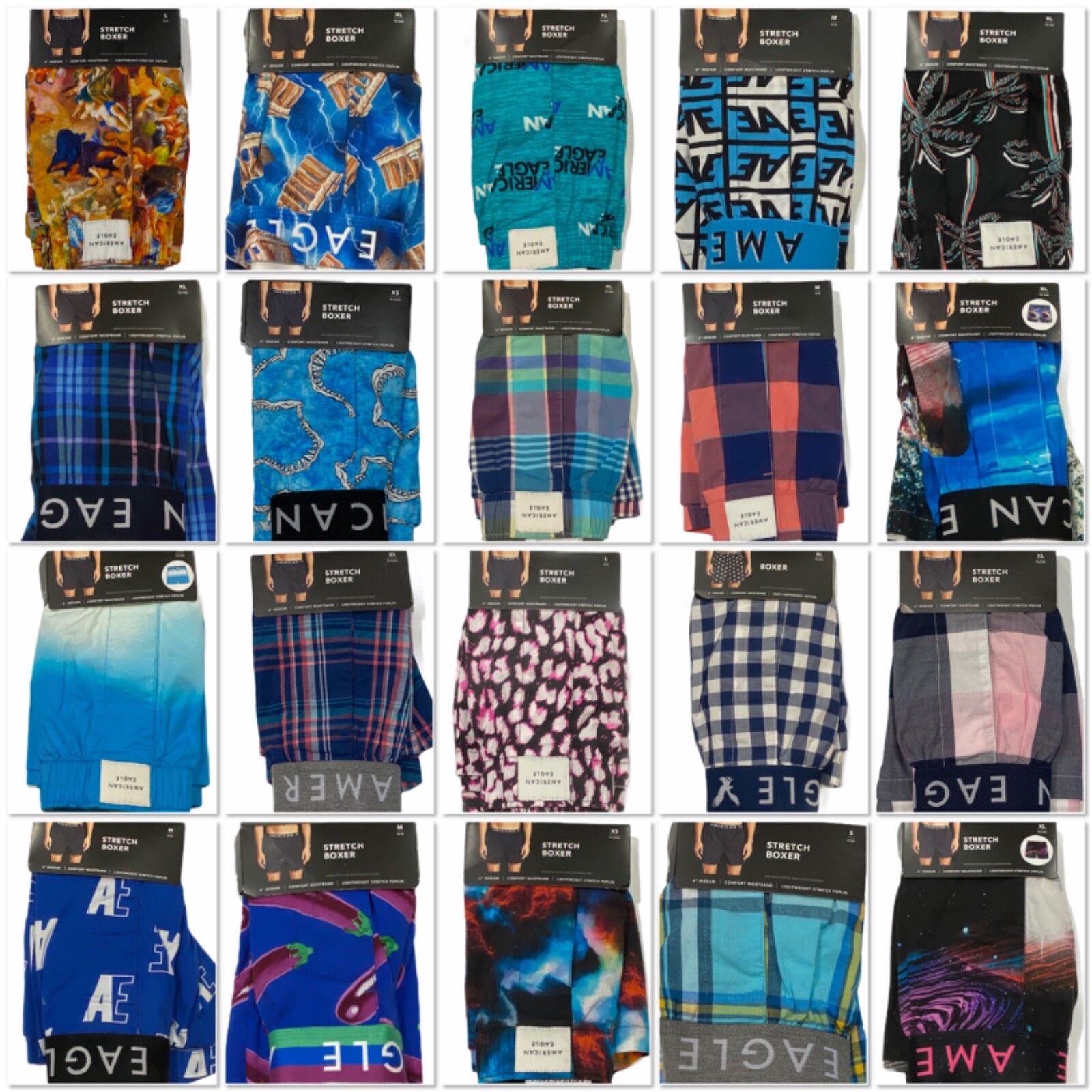 NWT AMERICAN EAGLE Stretch Boxer Underwear XS-S-M-L-XL #41
