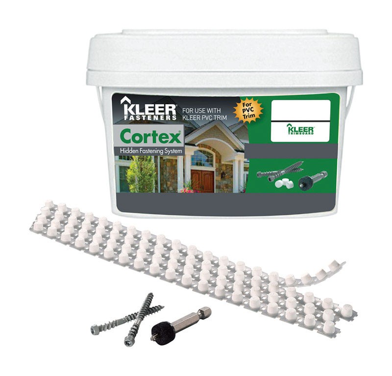 Kleer KFS50SM White Steel Hex Head Self Tapping Trim Screw #7 x 2-3/4 L in.