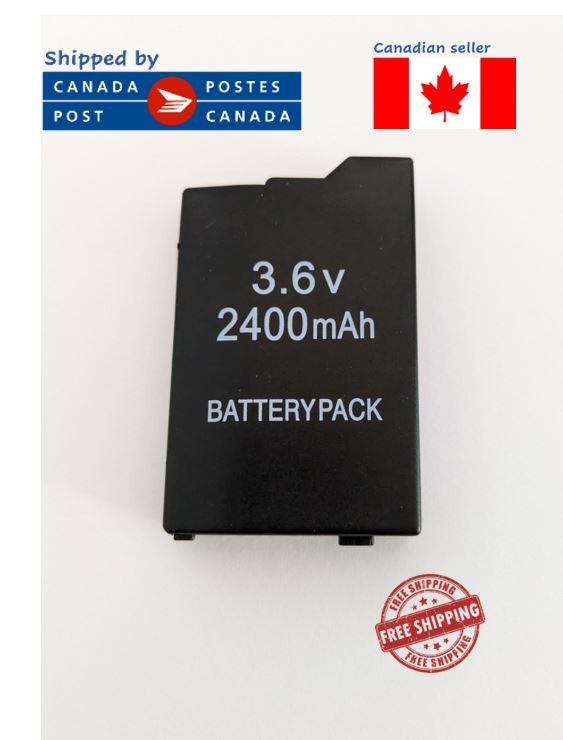 Rechargeable Battery For Sony Psp 2000/3000 2400Mah 3.6V Brand New