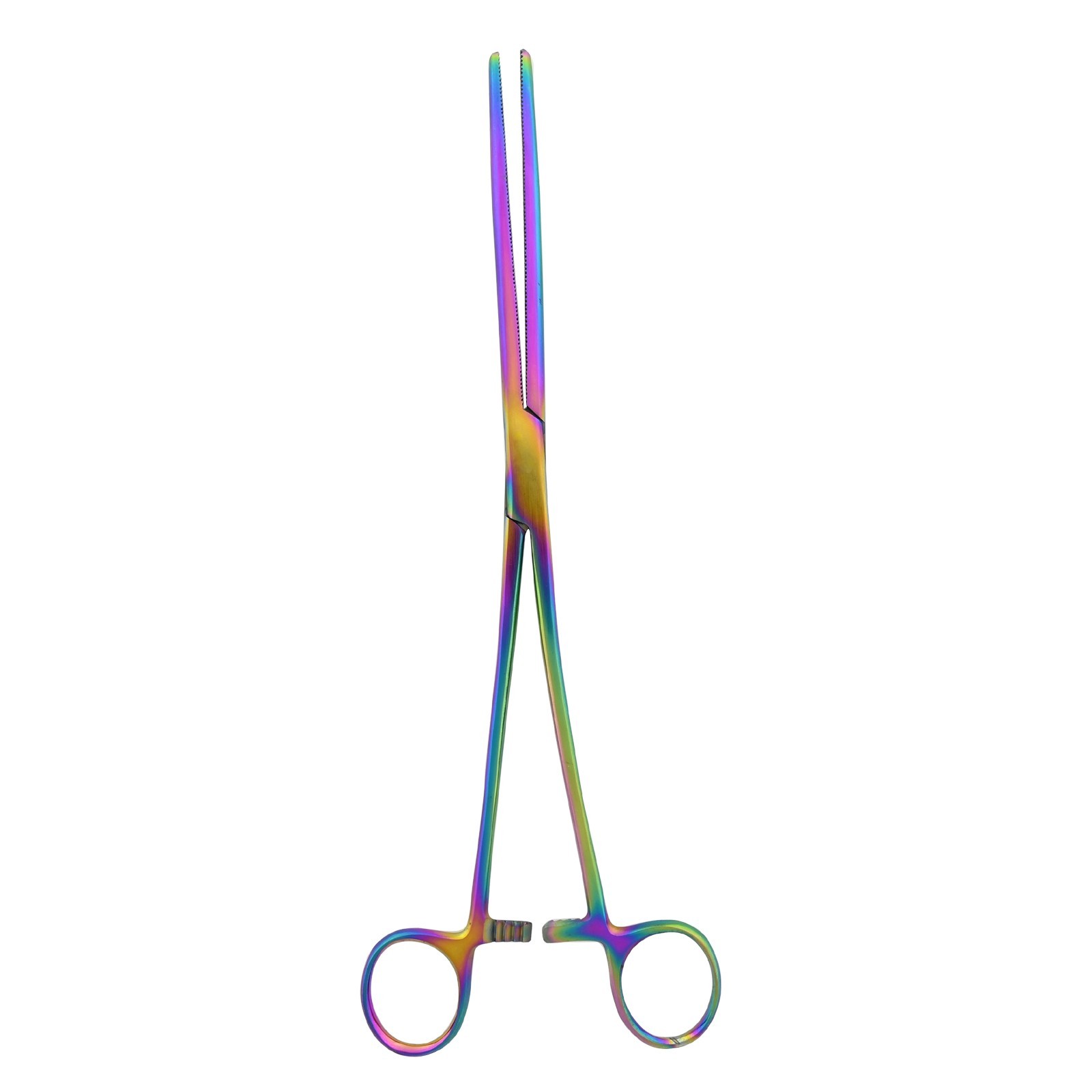 Pean Hemostat Locking Forceps 10" Straight Multi Color Surgical Inst DS-2458