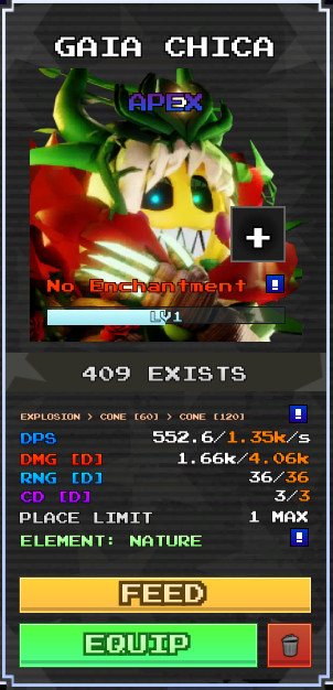 Gaia Chica | Five Nights Tower Defense 2 | FNTD 2