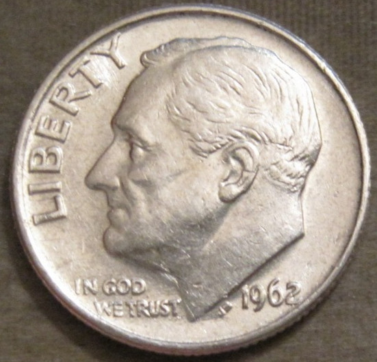 SELLING AS SHOWN~1962 P ROOSEVELT DIME~PLEASE VIEW ALL PHOTOS FOR CONDITION~470