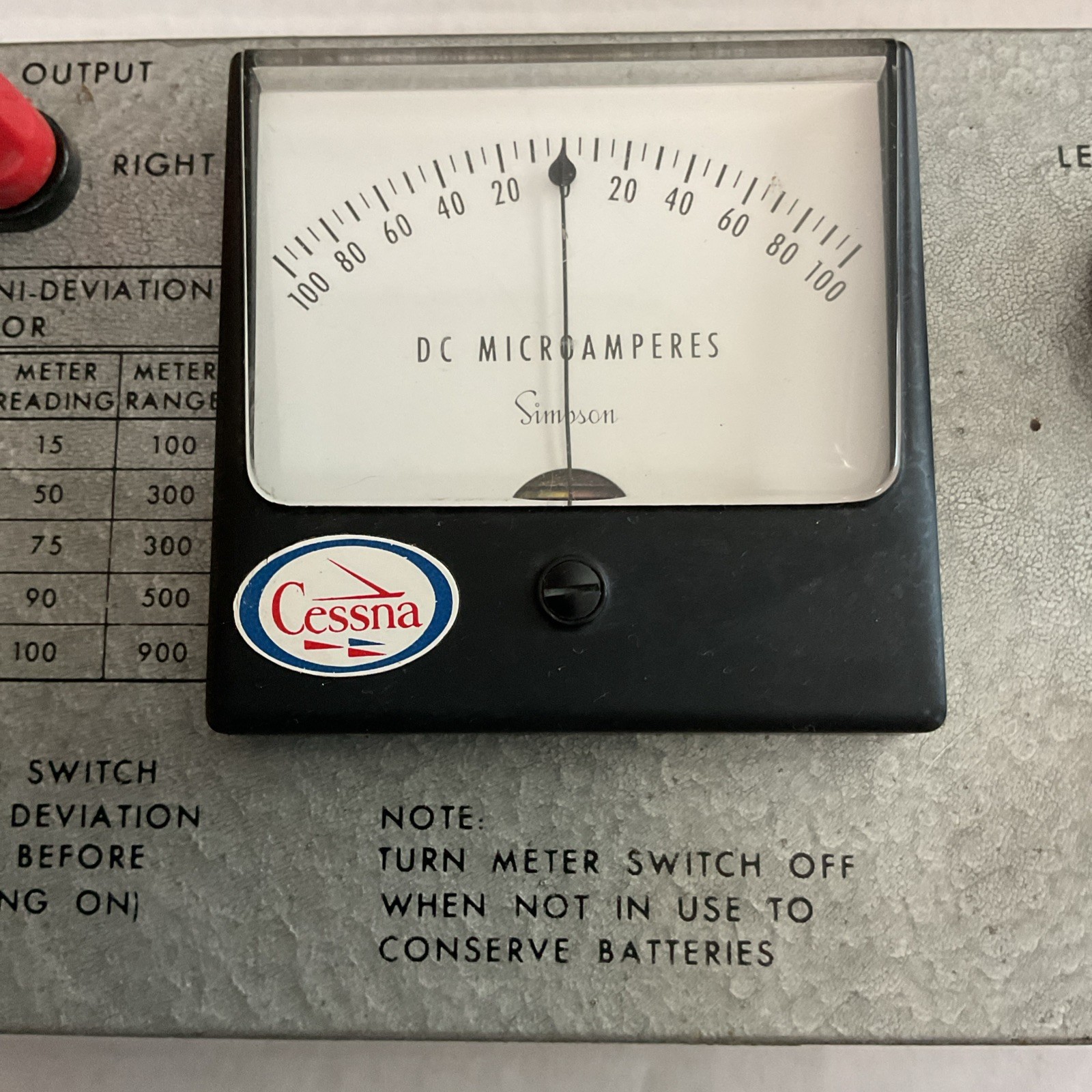 Vintage Simpson NAV-O-MATIC OMNI-Deviation Simulator P/N 10182-033