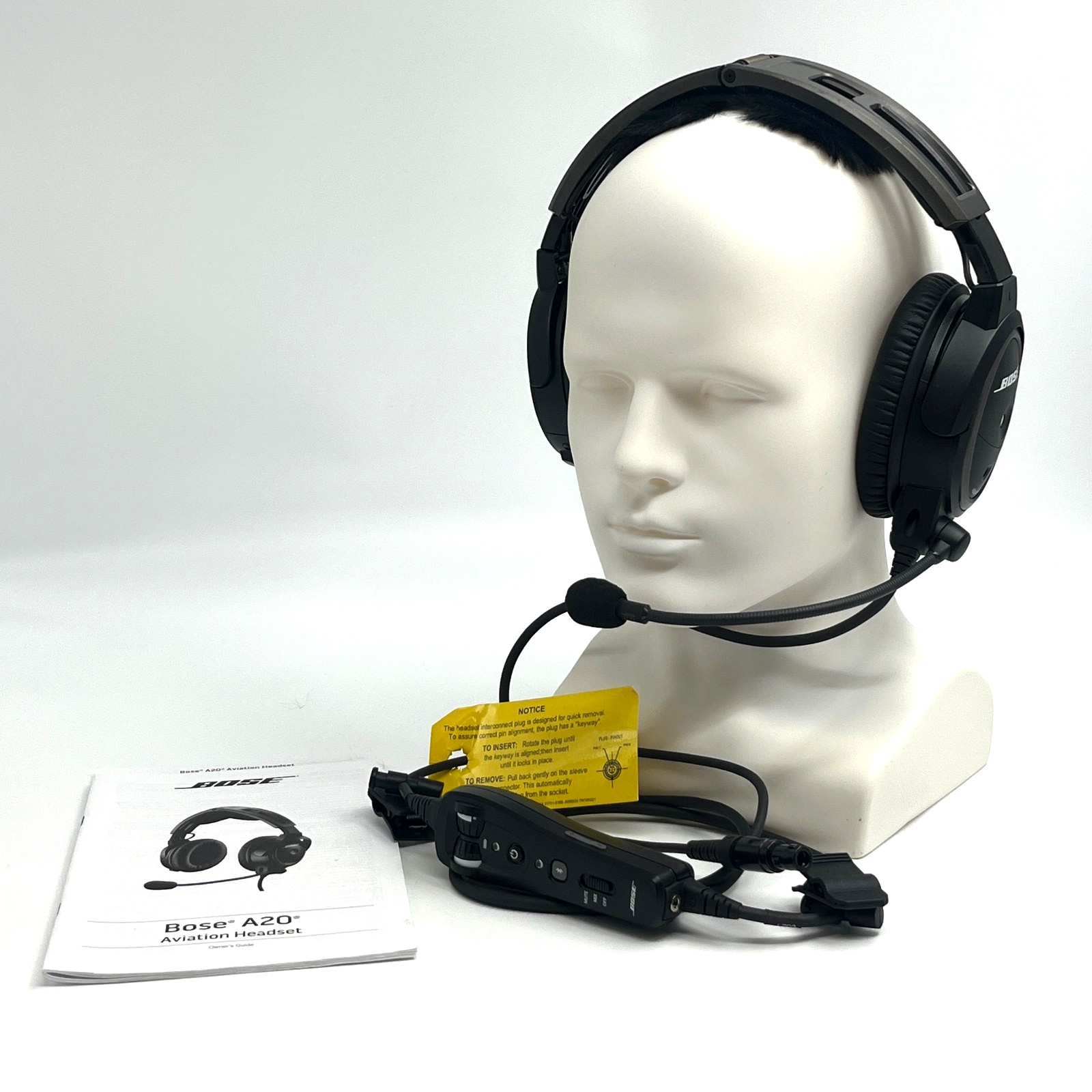 Bose A20 ANR Headset Single Lemo 6 Pin Plug W/ Bluetooth. Many New Parts