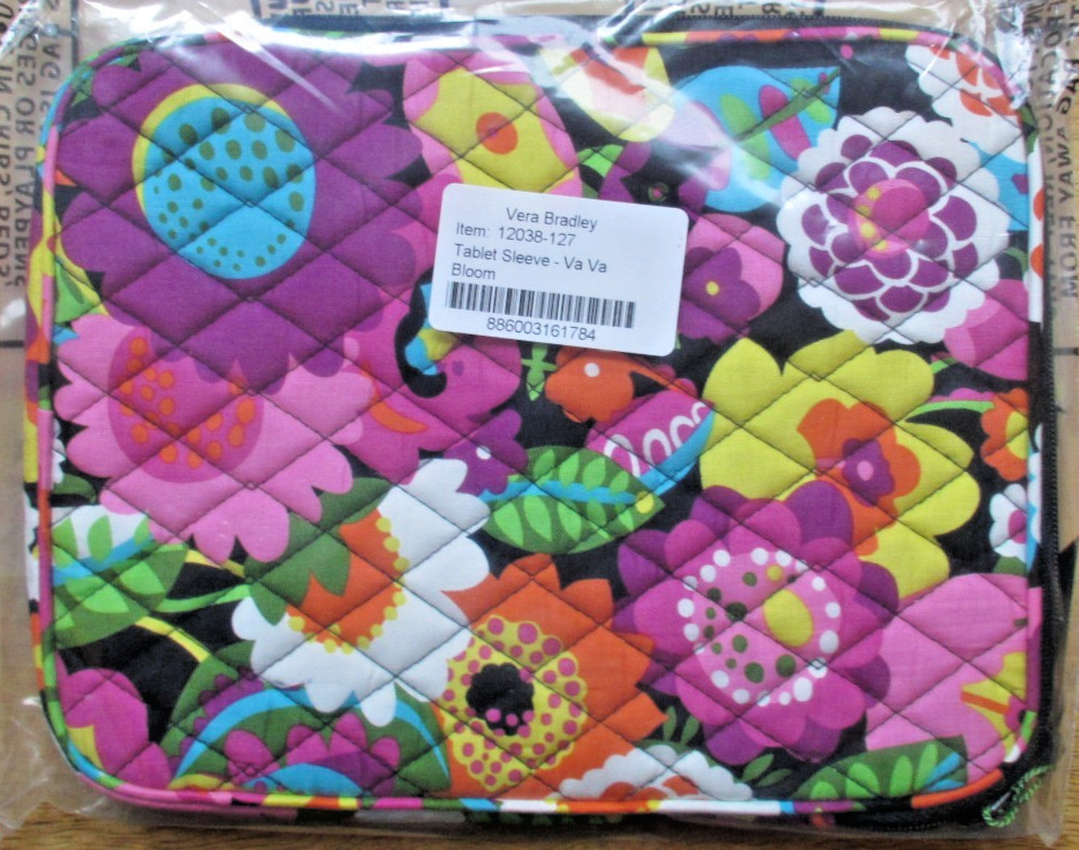 Vera Bradley ~ Va Va Bloom #12038-127 * Tablet Sleeve ~ NEW ~ iPad Case