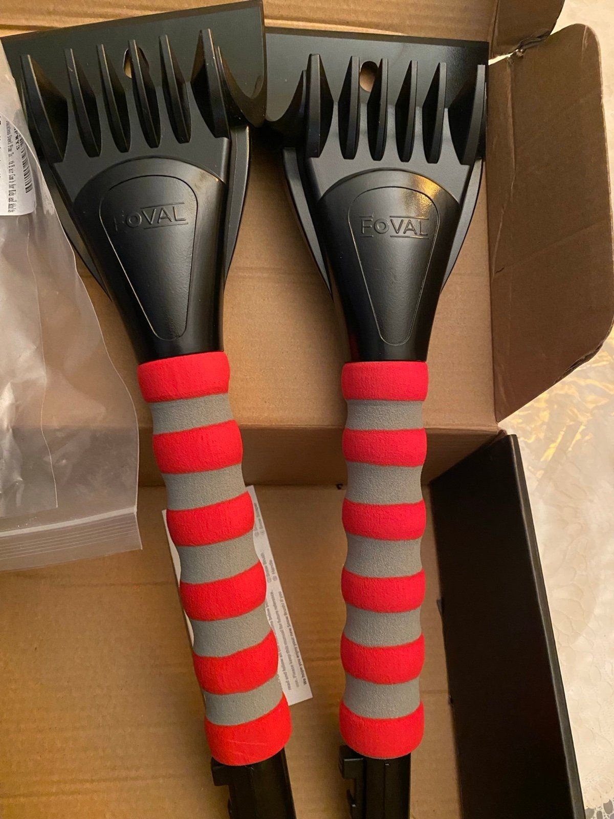Multifunctional extendable 2pack Snow scraper brand new in box scratch resistant