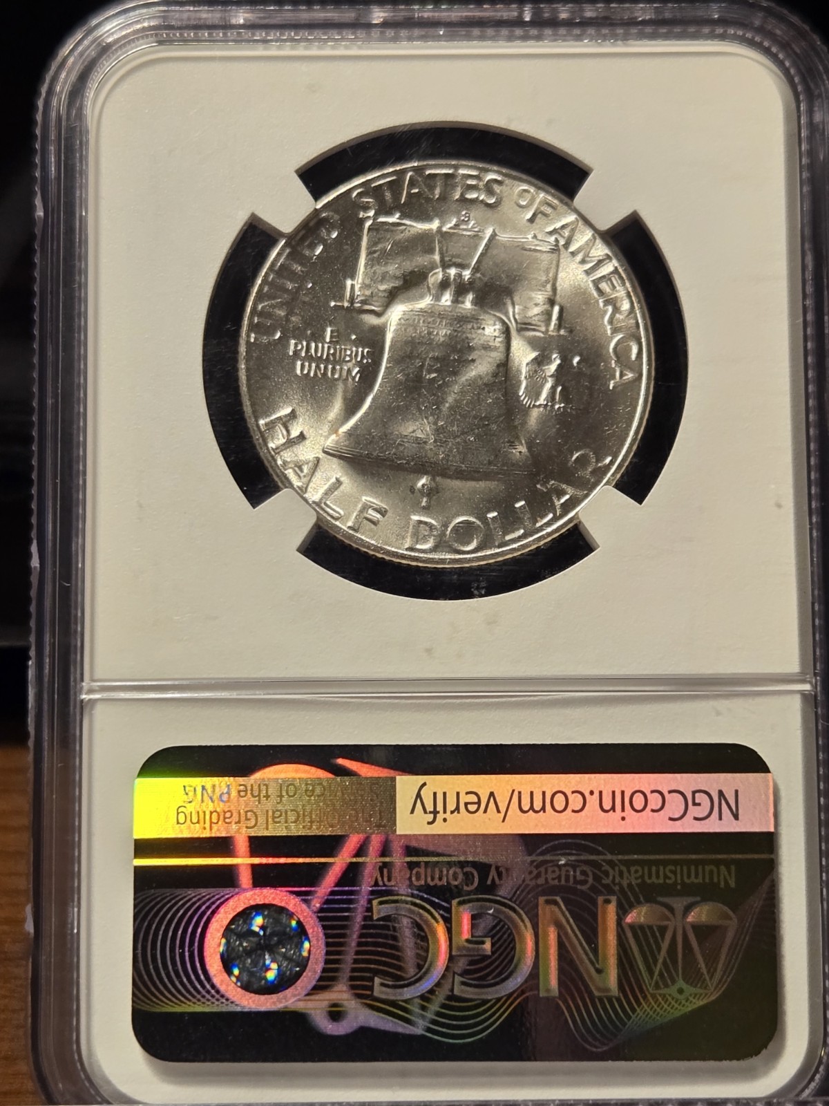 1952 S Franklin Silver Half Dollar NGC MS 63