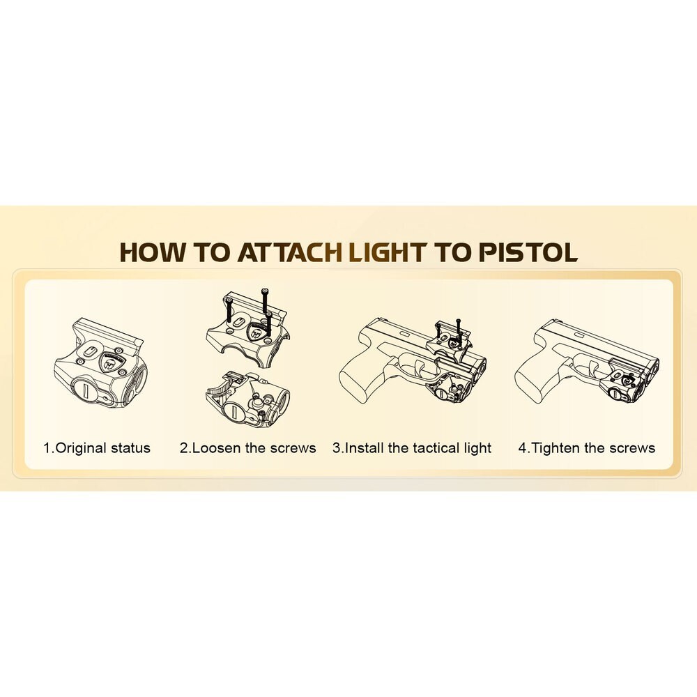 TSG Red Laser Sight-Weapon Light-Holster Combo Fits: Springfield Hellcat